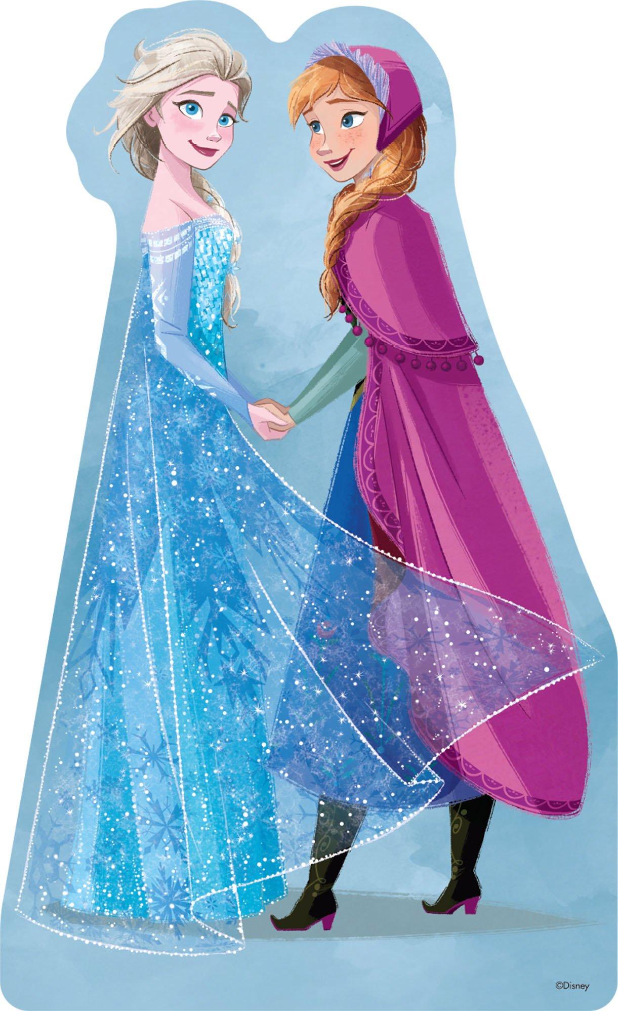 Elsa & Anna Cardboard Cutout, 4ft - Disney Frozen