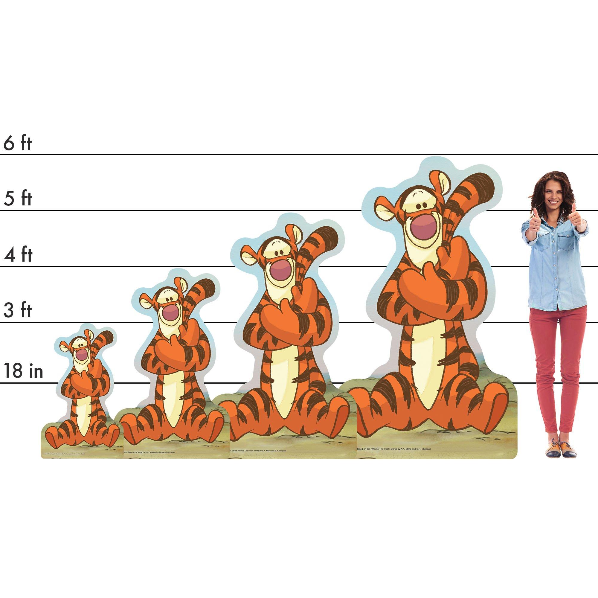 Tigger Cardboard Cutout, 3ft Disney Winnie the Pooh Party City