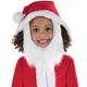 Kids' Santa One Piece Zipster Costume with Removeable Beard