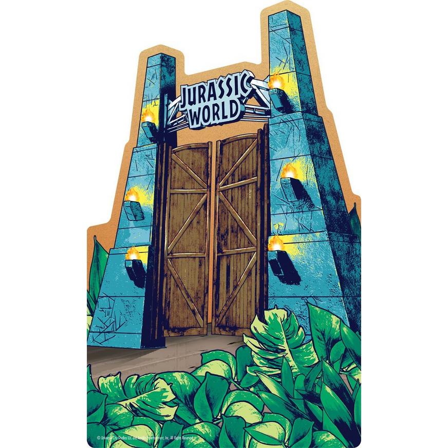 Jurassic World Into The Wild Gate Cardboard Cutout, 3ft