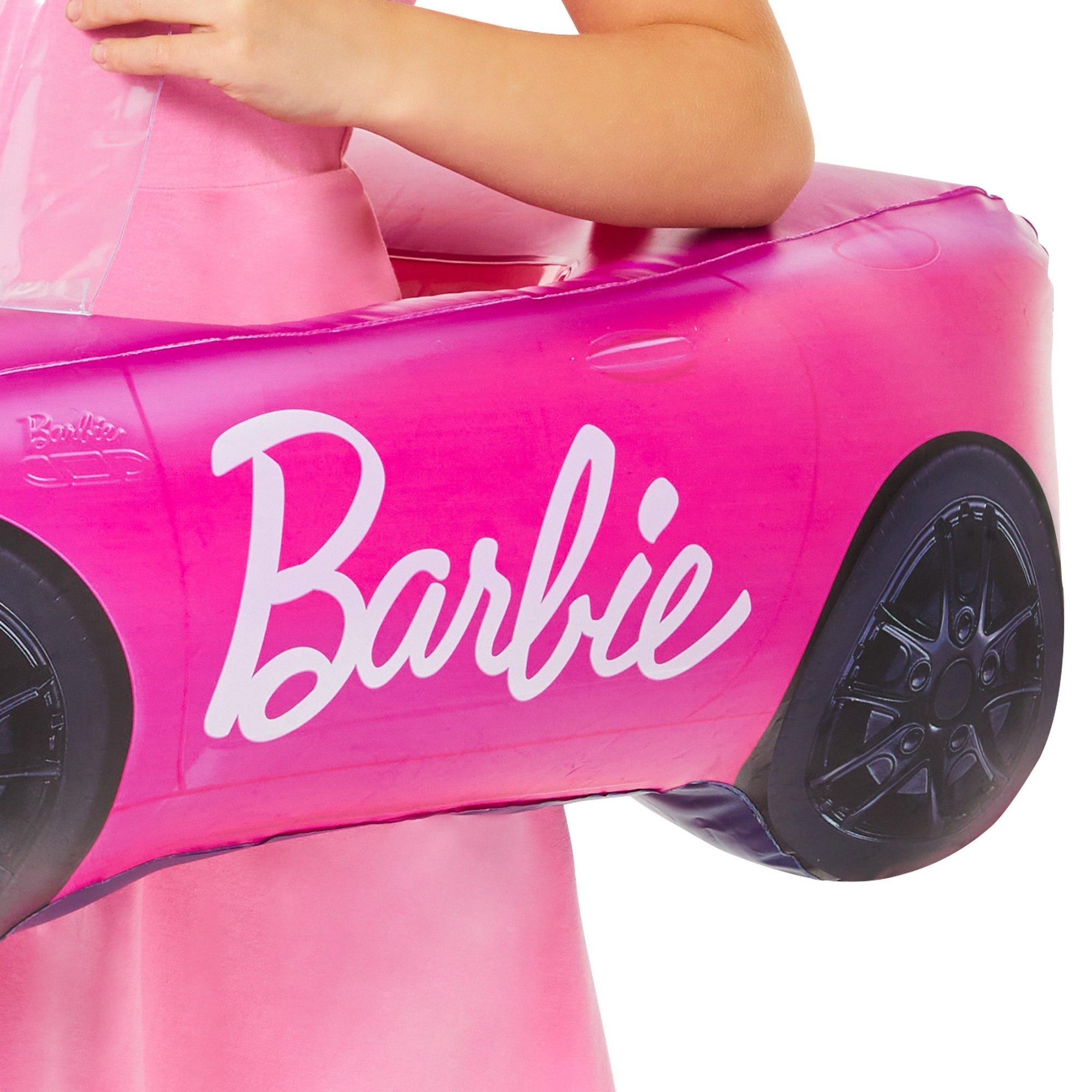  InSpirit Designs Disfraz inflable de coche Barbie para niños,  con licencia oficial, disfraz de coche de película de Barbie, coche  inflable rosa Barbie con correas : Juguetes y Juegos