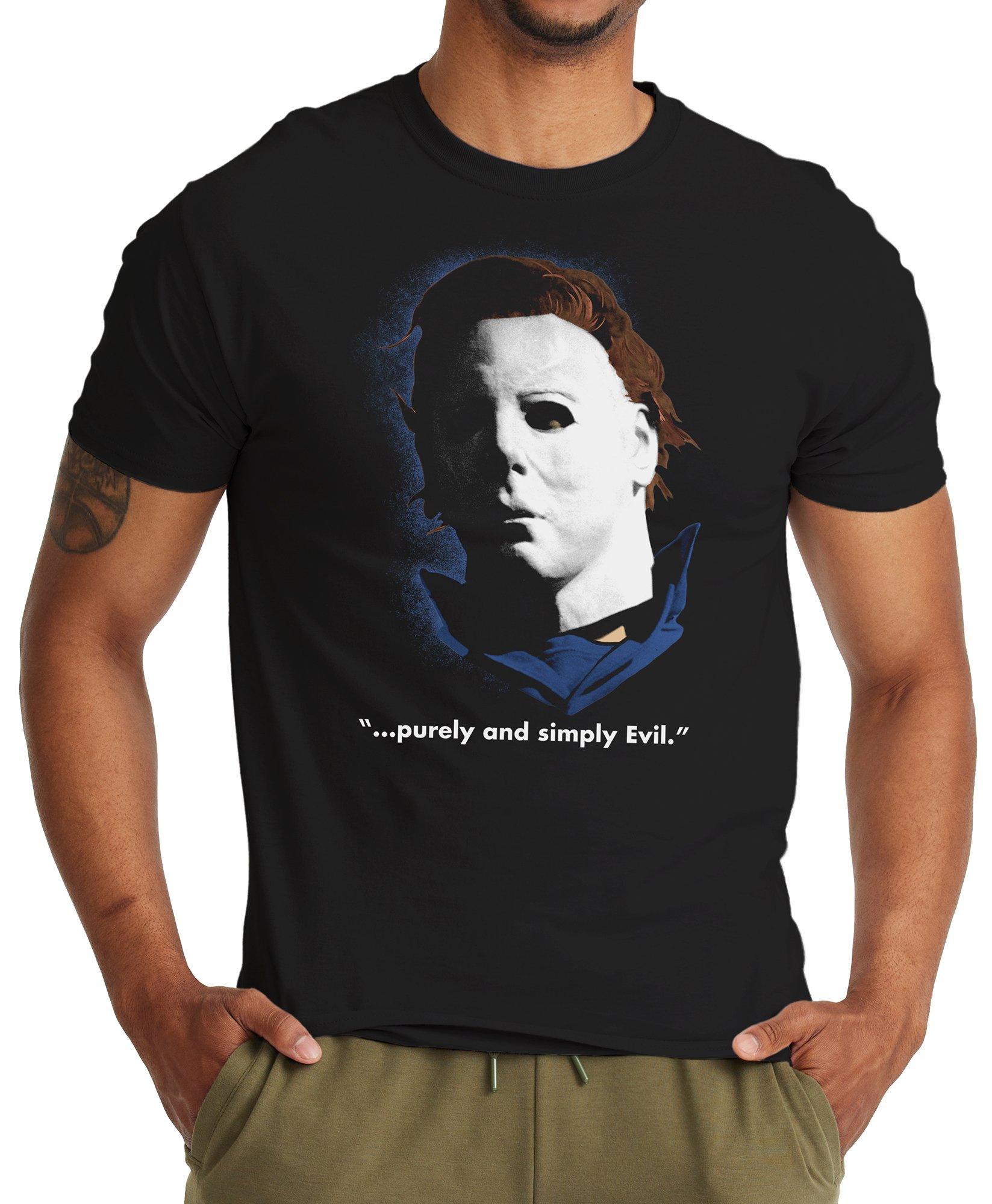 Michael Myers Purely & Simply Evil Black Cotton T-Shirt - Halloween