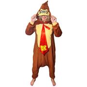 Adult Donkey Kong One Piece Zipster Costume - Nintendo