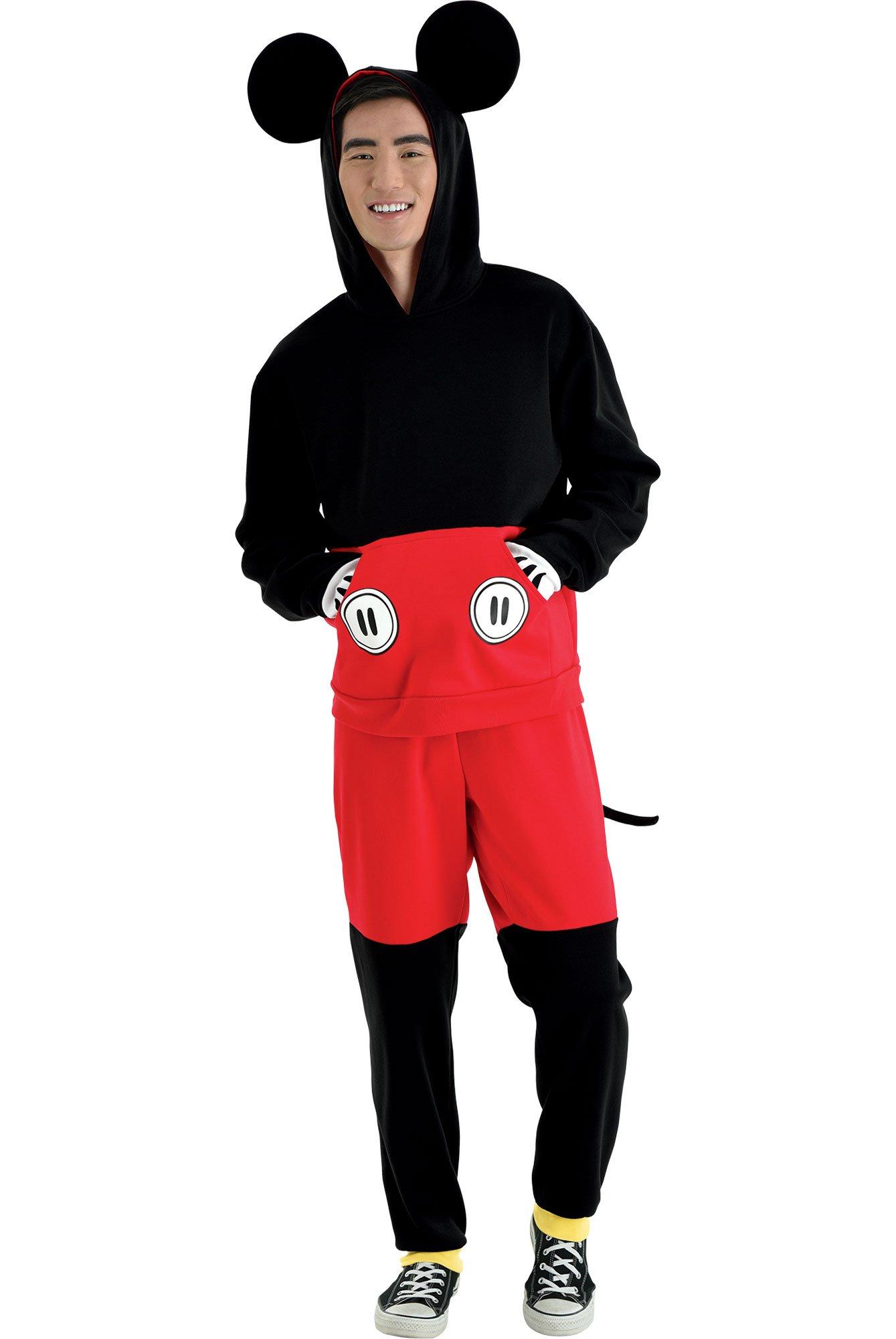 Adult Mickey Mouse Sweatsuit Costume - Disney Size S/M Halloween Male