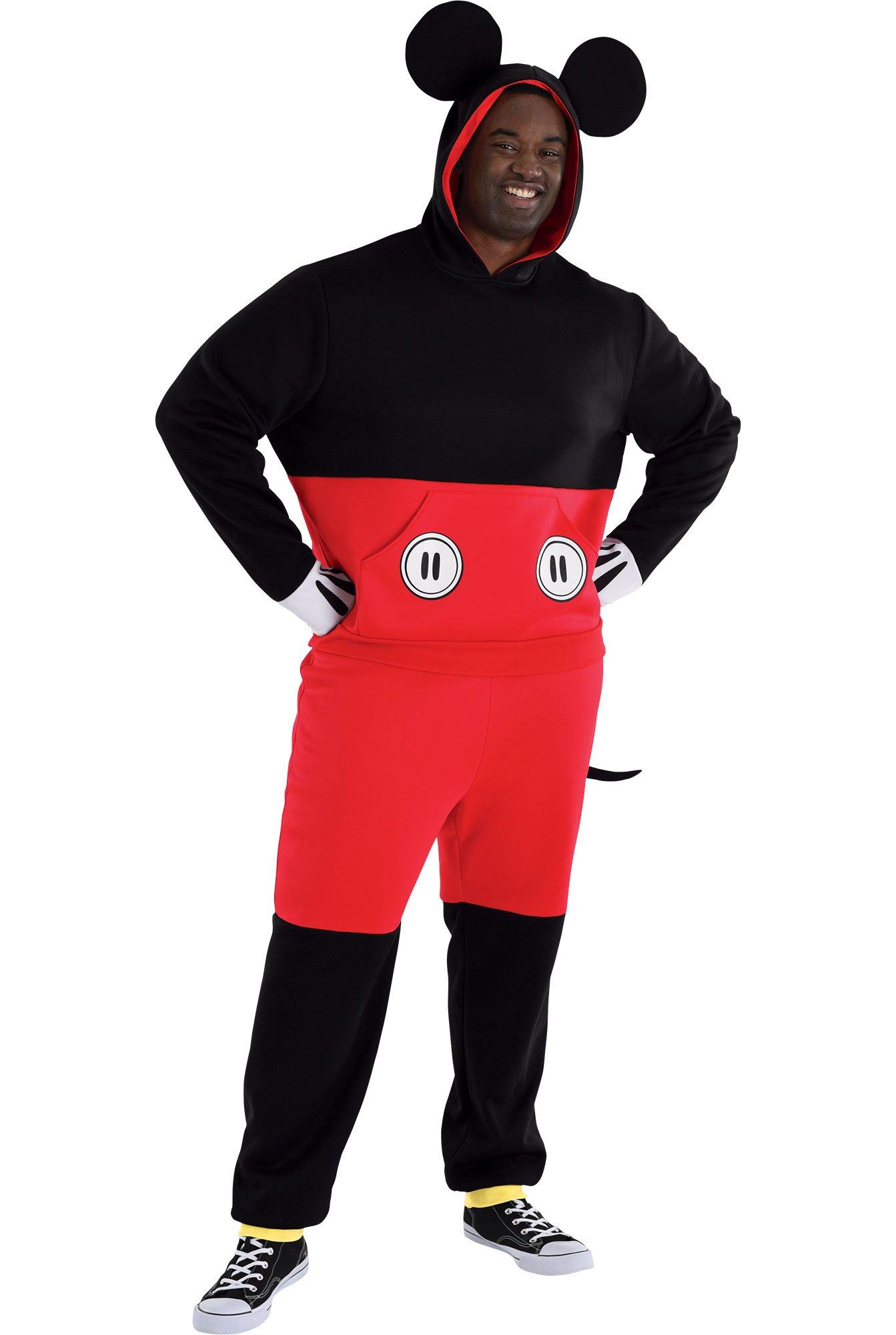 Plus Size Disney Deluxe Mickey Mouse Costume for Adults