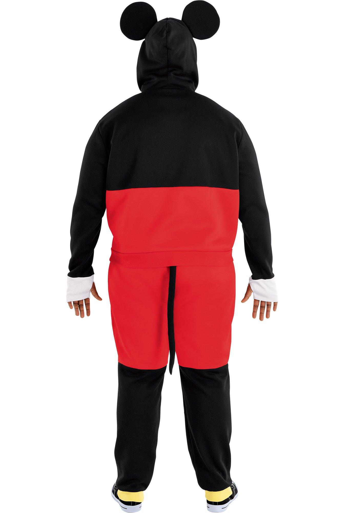 Adult Mickey Mouse Sweatsuit Costume - Disney Size S/M Halloween Male