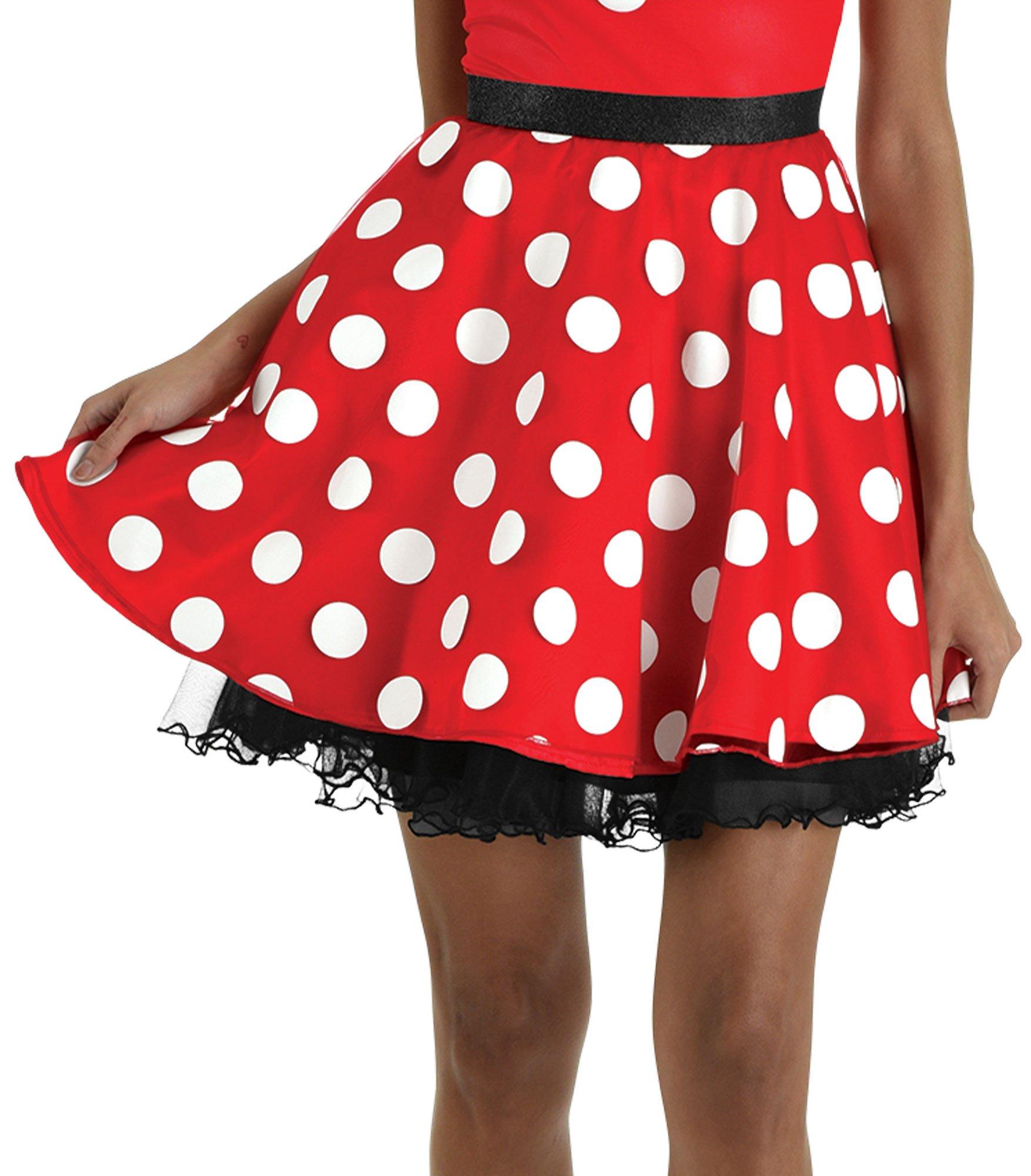 Classic Red and Black Minnie mouse theme polka dot birthday outfit