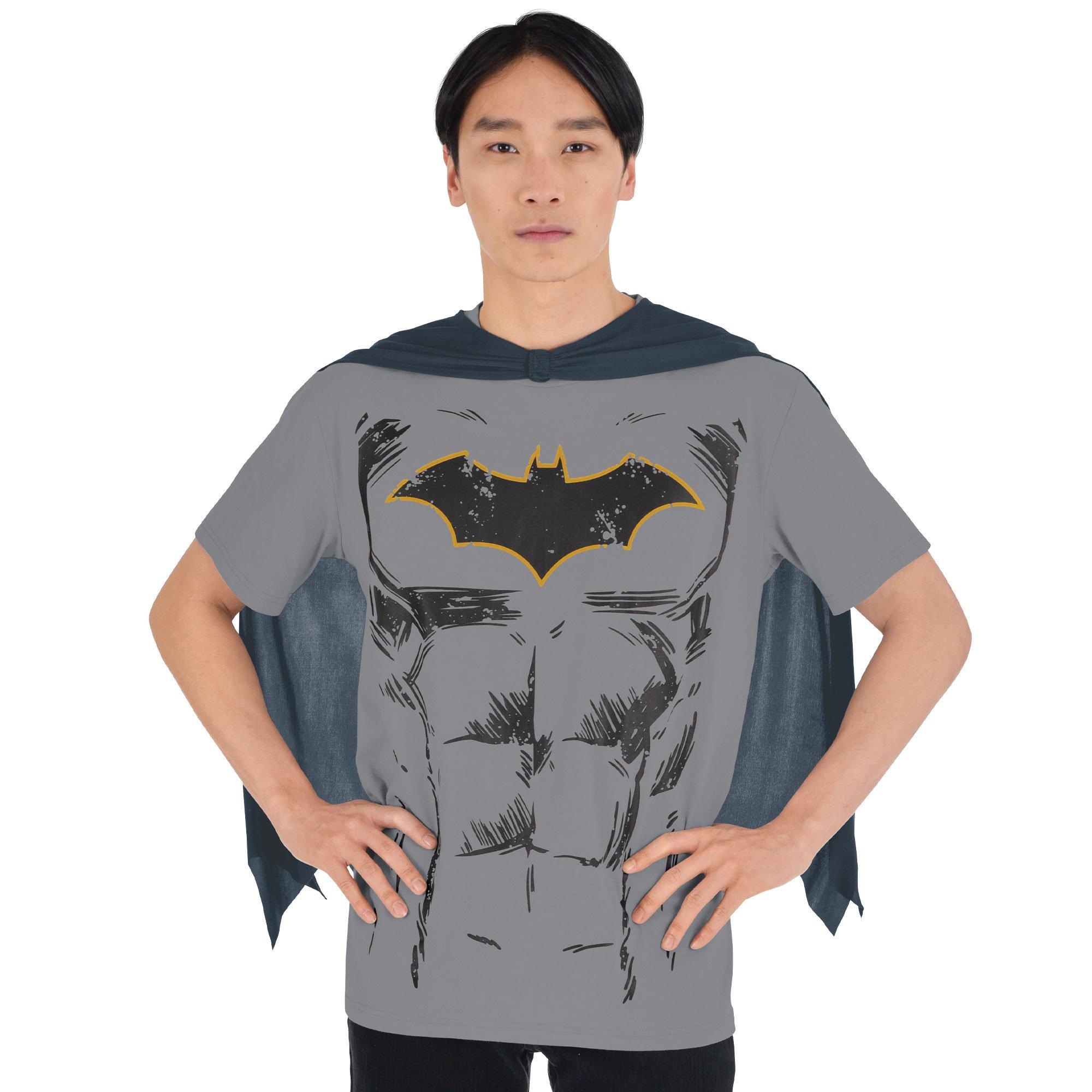 Yellow Batman Logo Men's Black T-shirt-Small