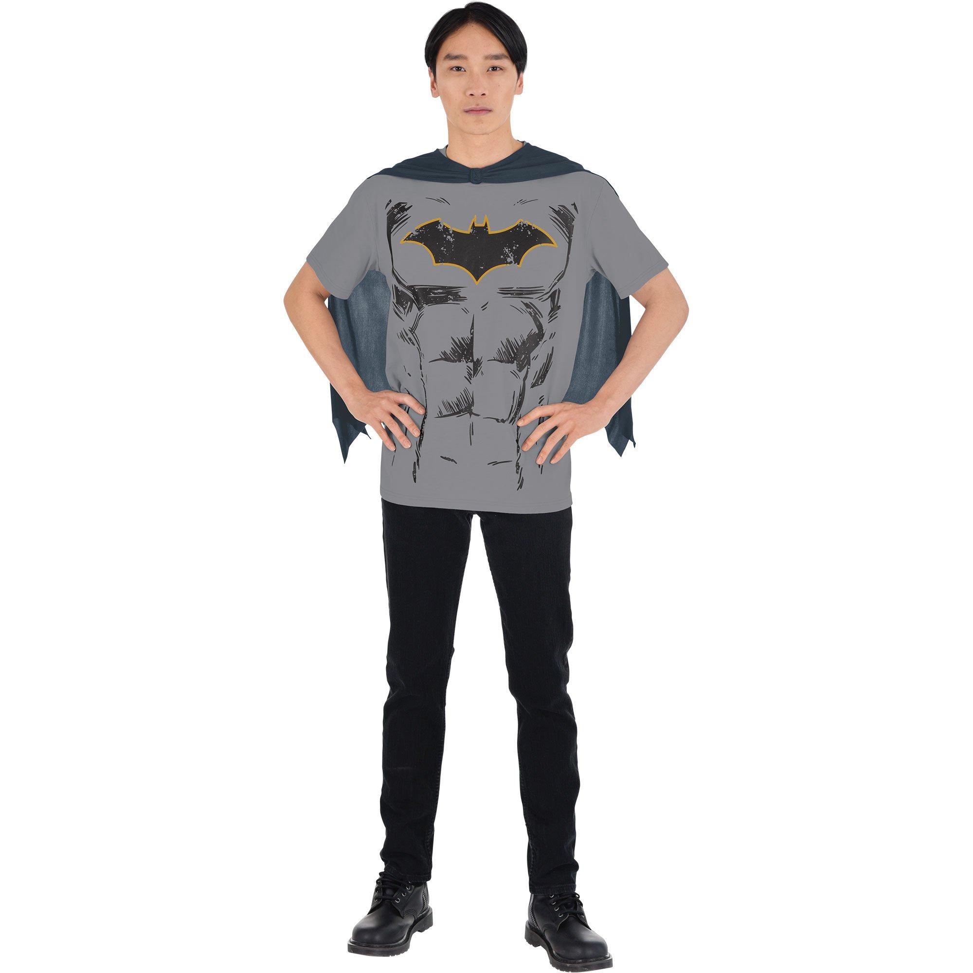Adult Batman Costume T-Shirt with Cape - DC Comics