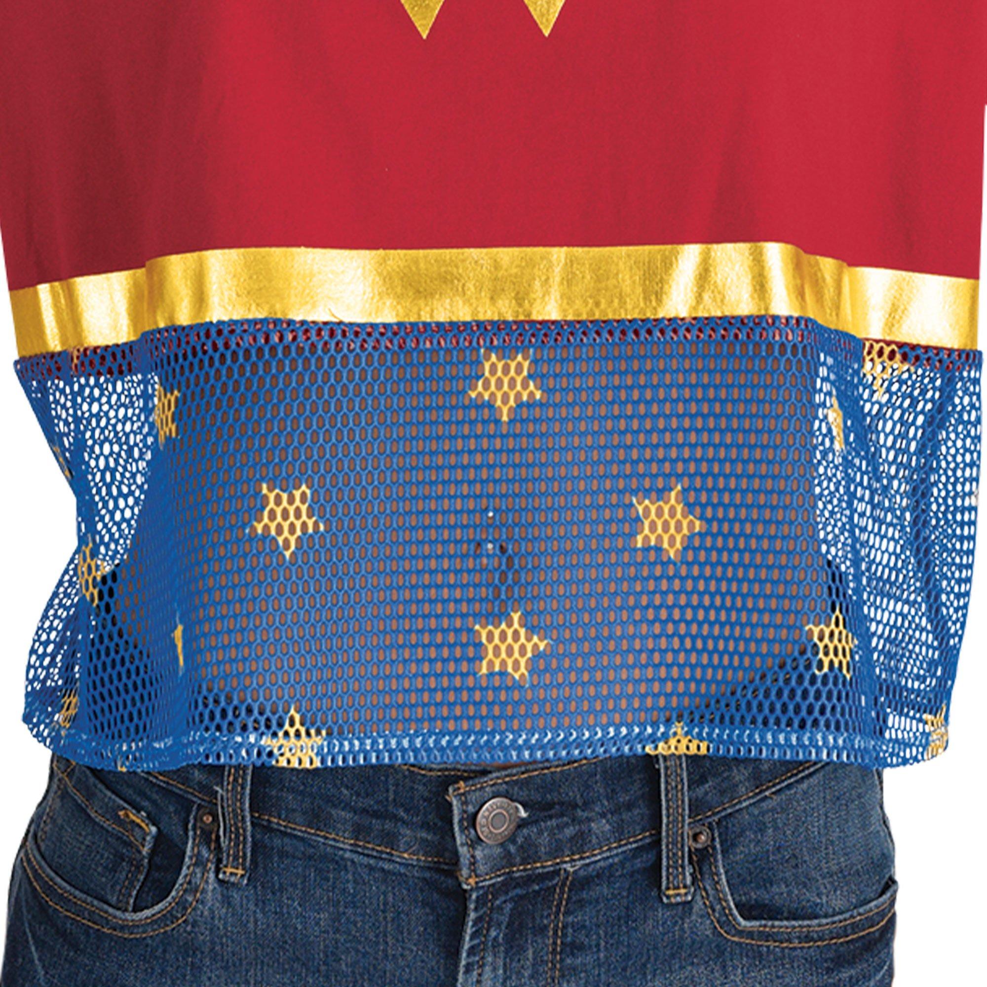 Adult Cropped Wonder Woman T-Shirt