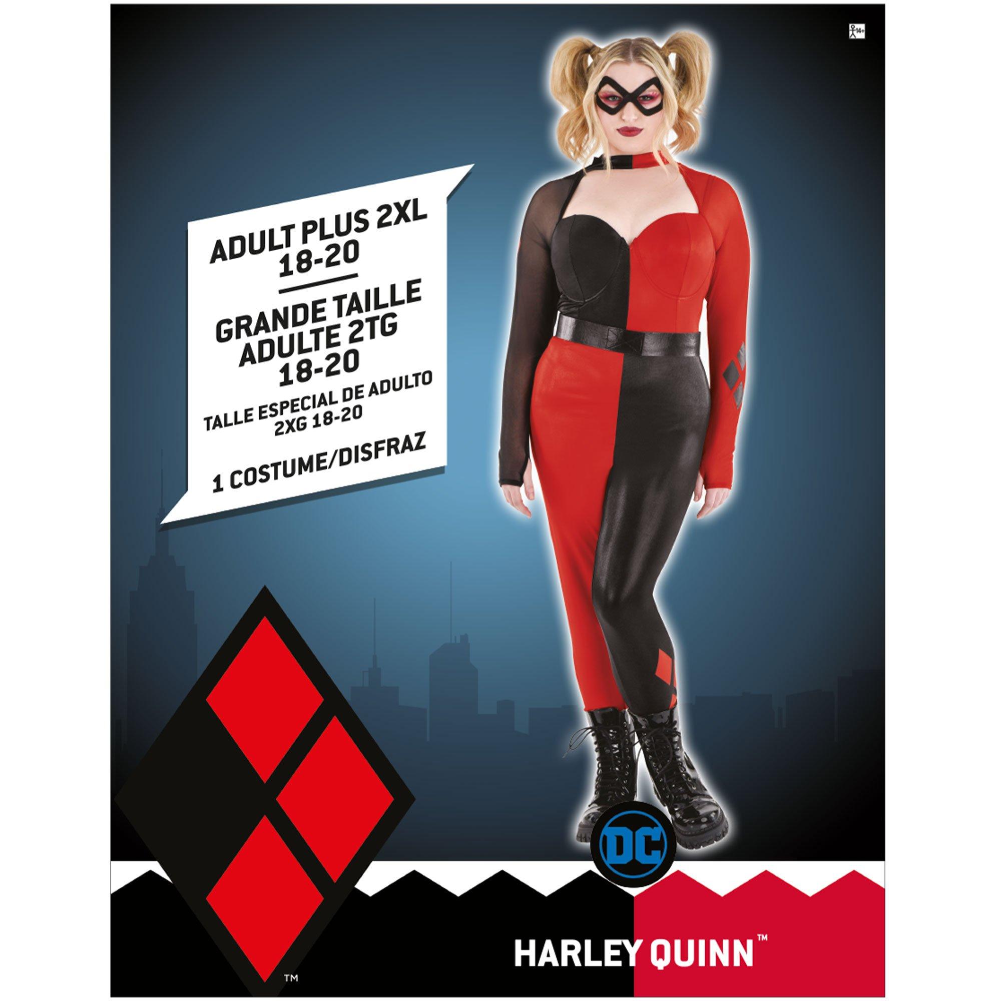 Adult Harley Quinn Plus Size Costume DC Comics