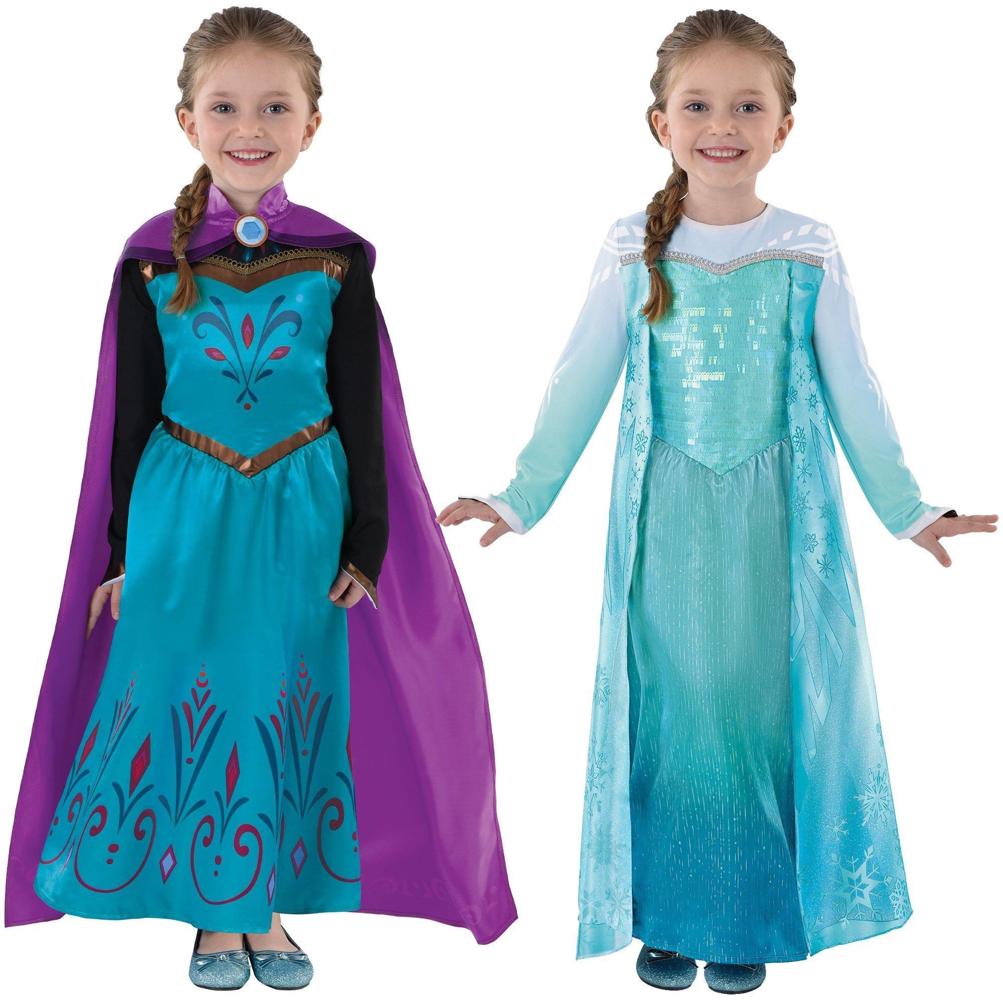 Disney Frozen 2 Princess Elsa Travel Dress Halloween Costume 4-6X #3856