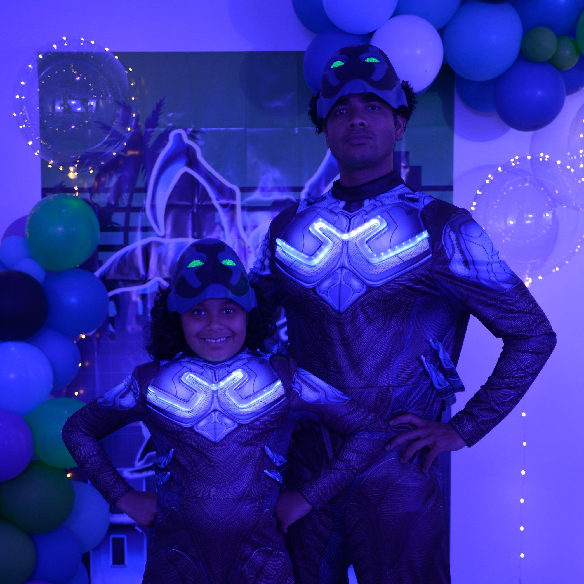 Kids' Light-Up Blue Beetle Costume - Blue Beetle Movie