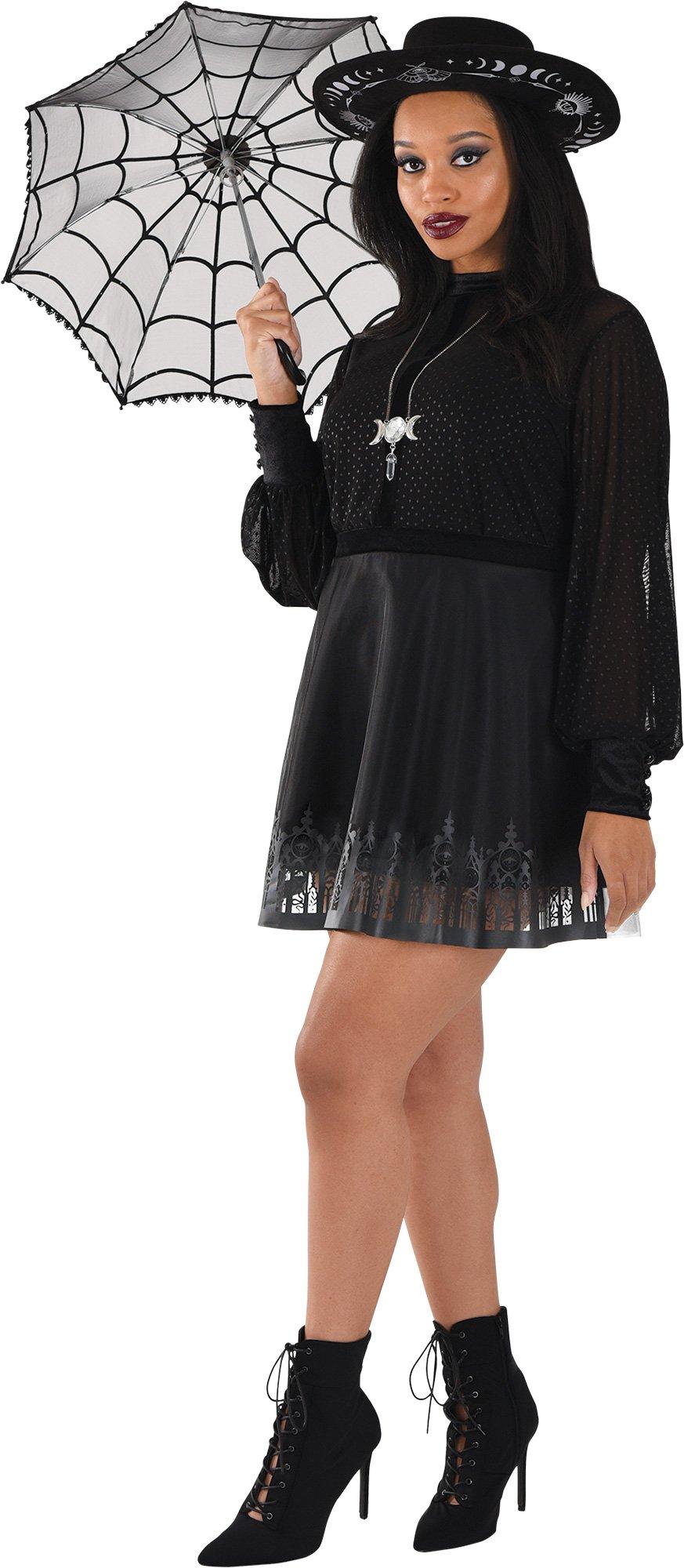 Adult Black Sheer Witch Dress