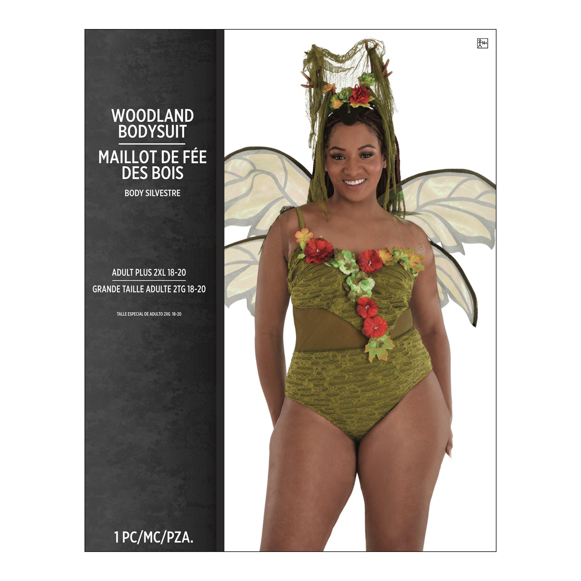 Adult Woodland Plus Size Bodysuit