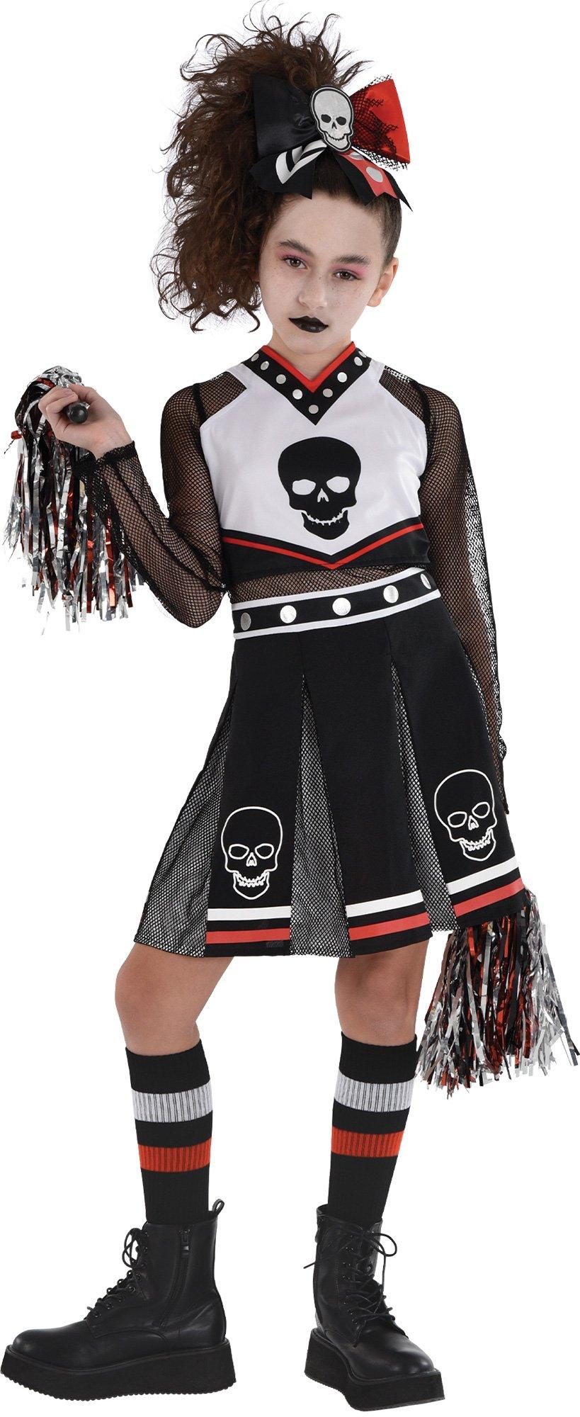 Plus Size Cheerleading Uniforms For Women Adult Cheerleader Outfit With Pom  Poms For Dress Up Party Sport Games