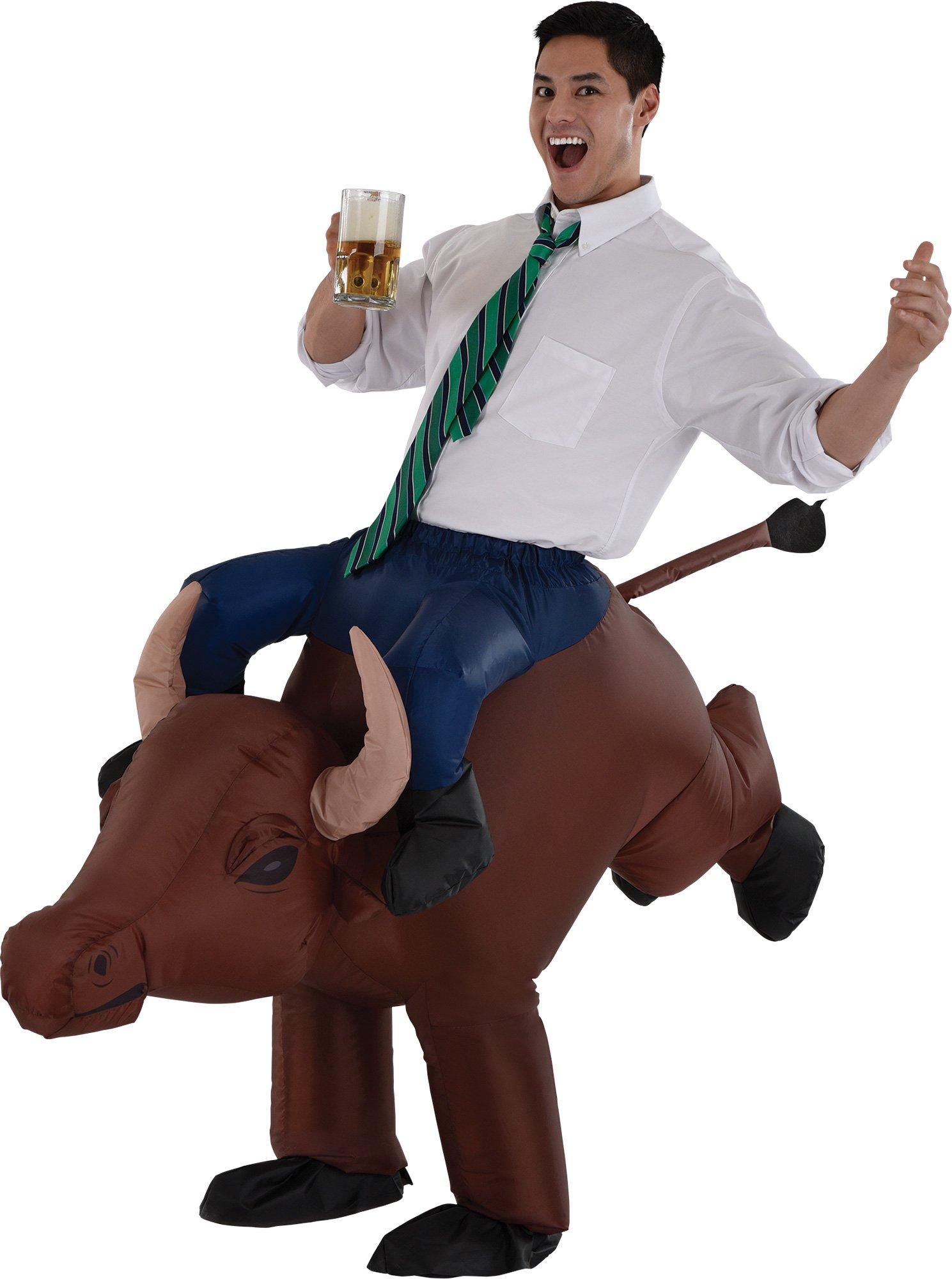 Adult Inflatable Bull Rider Costume