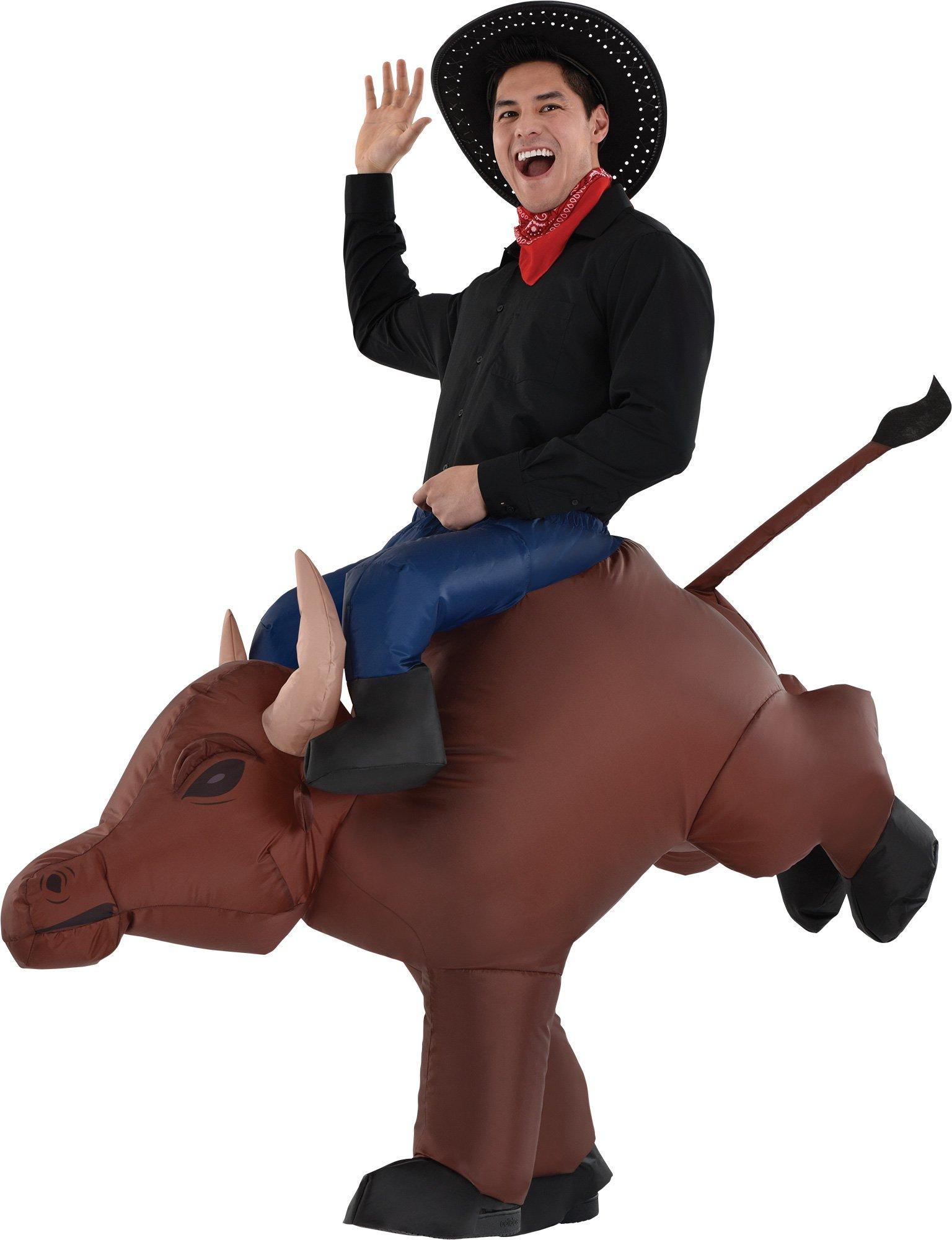 Adult Inflatable Bull Rider Costume