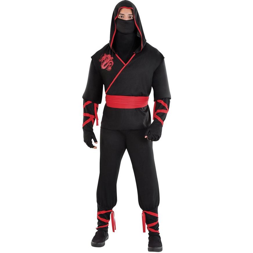 Men Halloween Deluxe Ninja Costume -L L