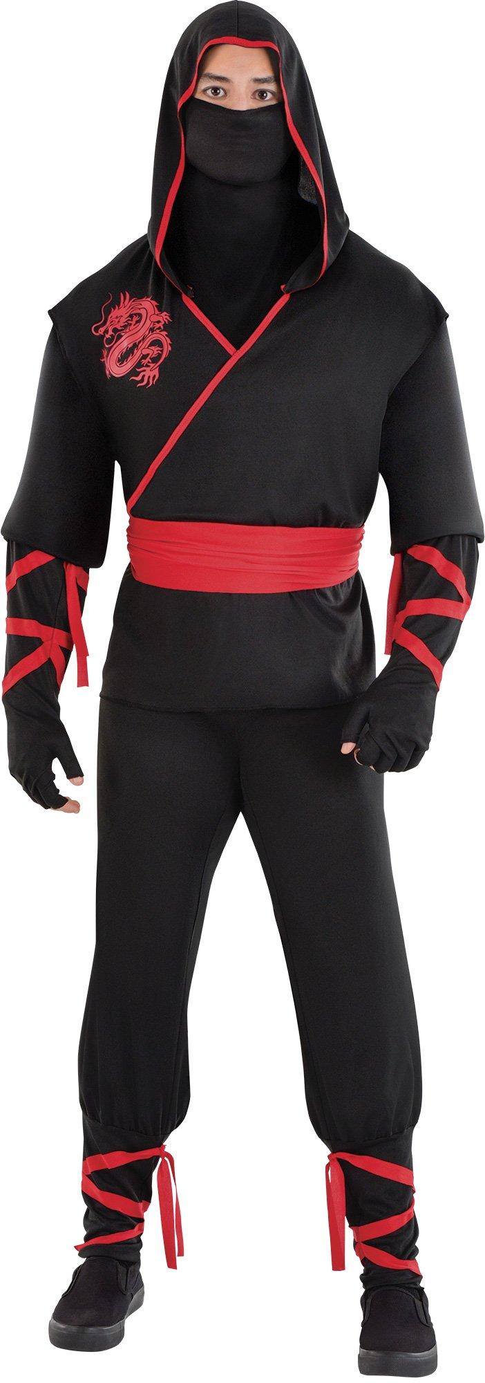 Men Halloween Deluxe Ninja Costume -L L