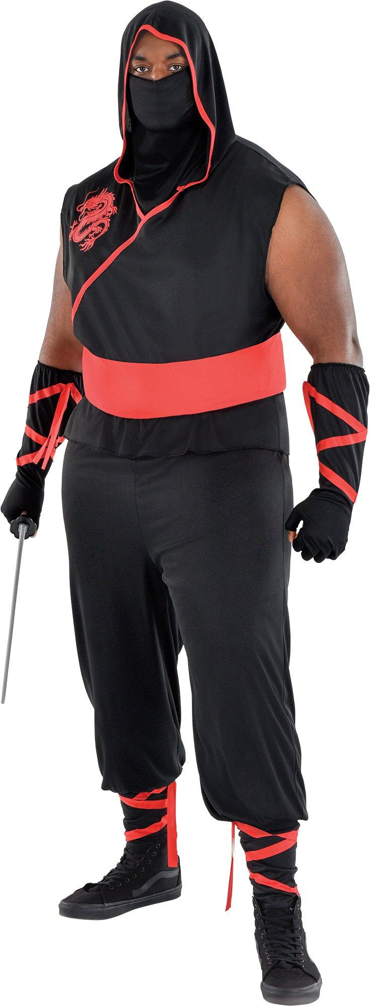 Mens Plus Size Ninja Costume, Ninja Costum Men