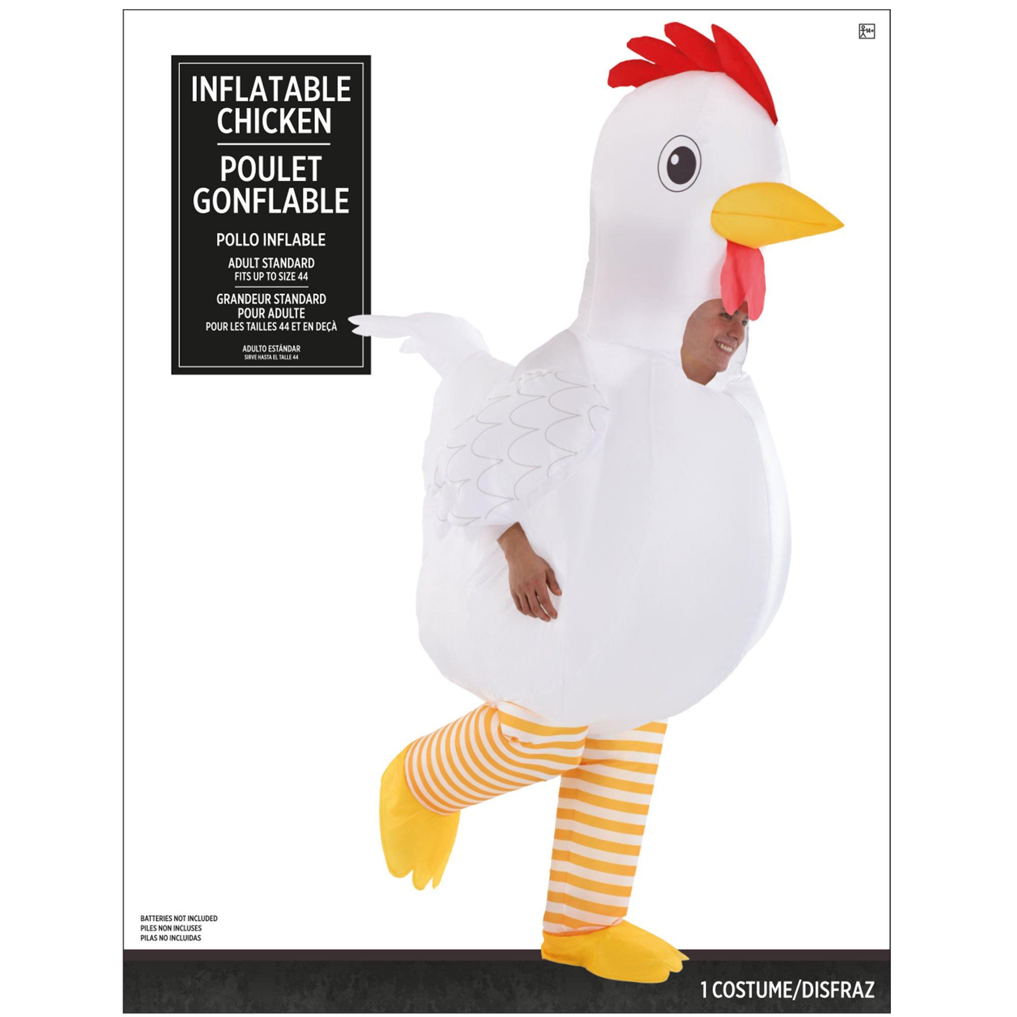 Inflatable shop chicken costume