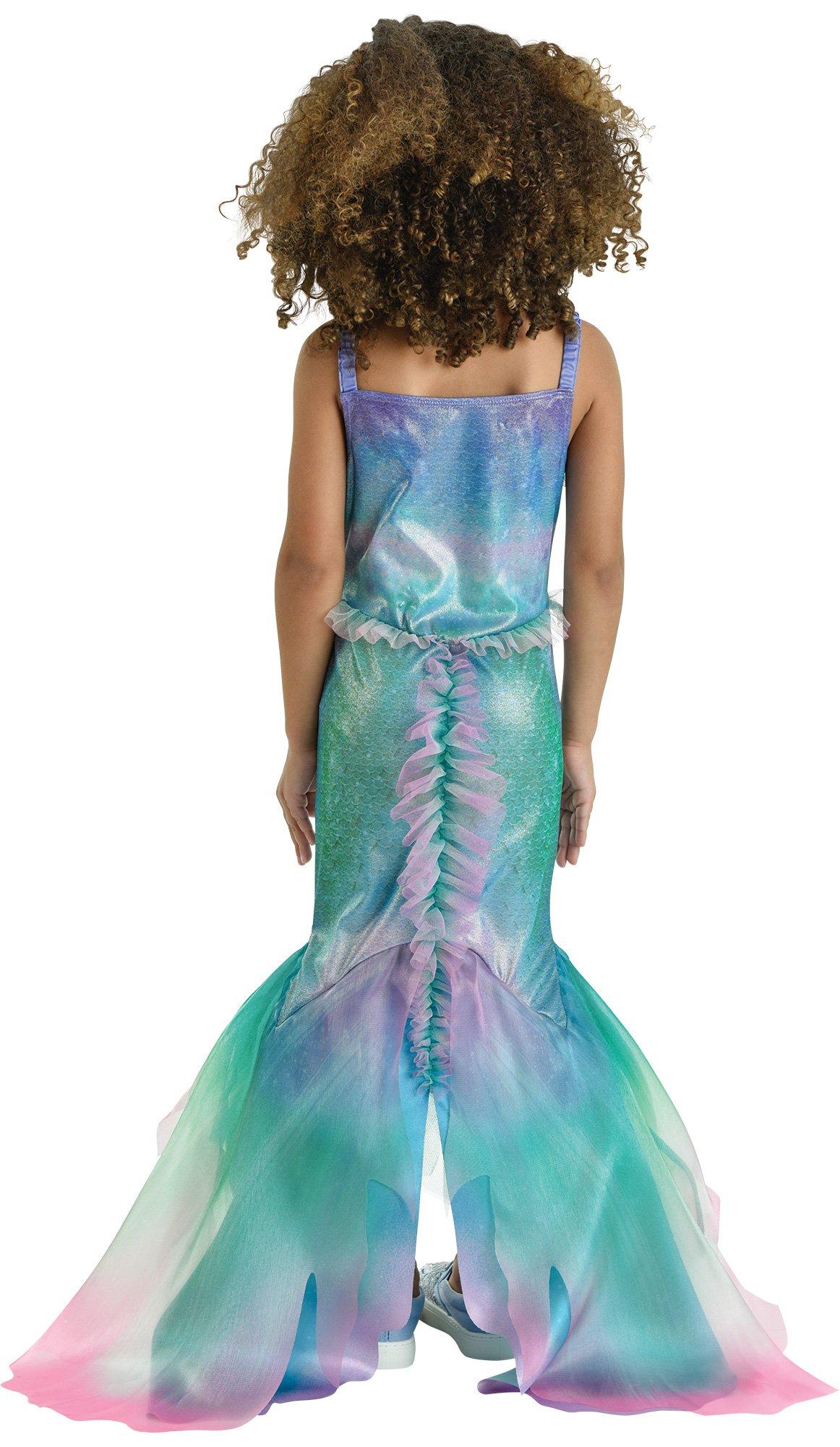 Party City Aqua Fairy Kids/Girls 4+ Tutu For Halloween Or Dress-Up