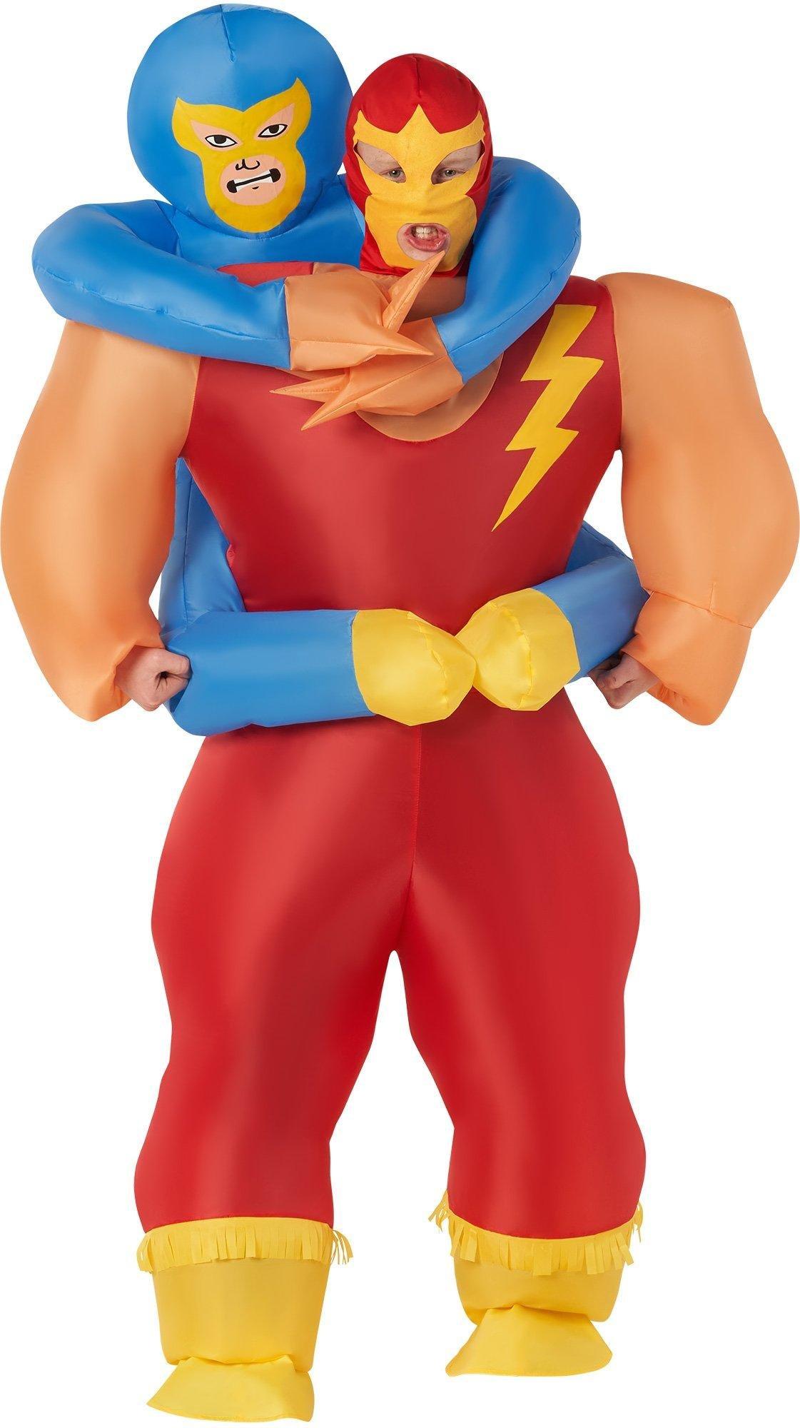 Kids' Inflatable Hugger Mugger Masked Wrestler Costume Party City