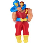 Adult Inflatable Hugger Mugger Masked Wrestler Costume
