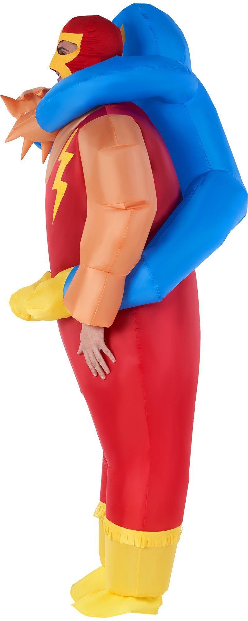 Adult Inflatable Hugger Mugger Masked Wrestler Costume Party City