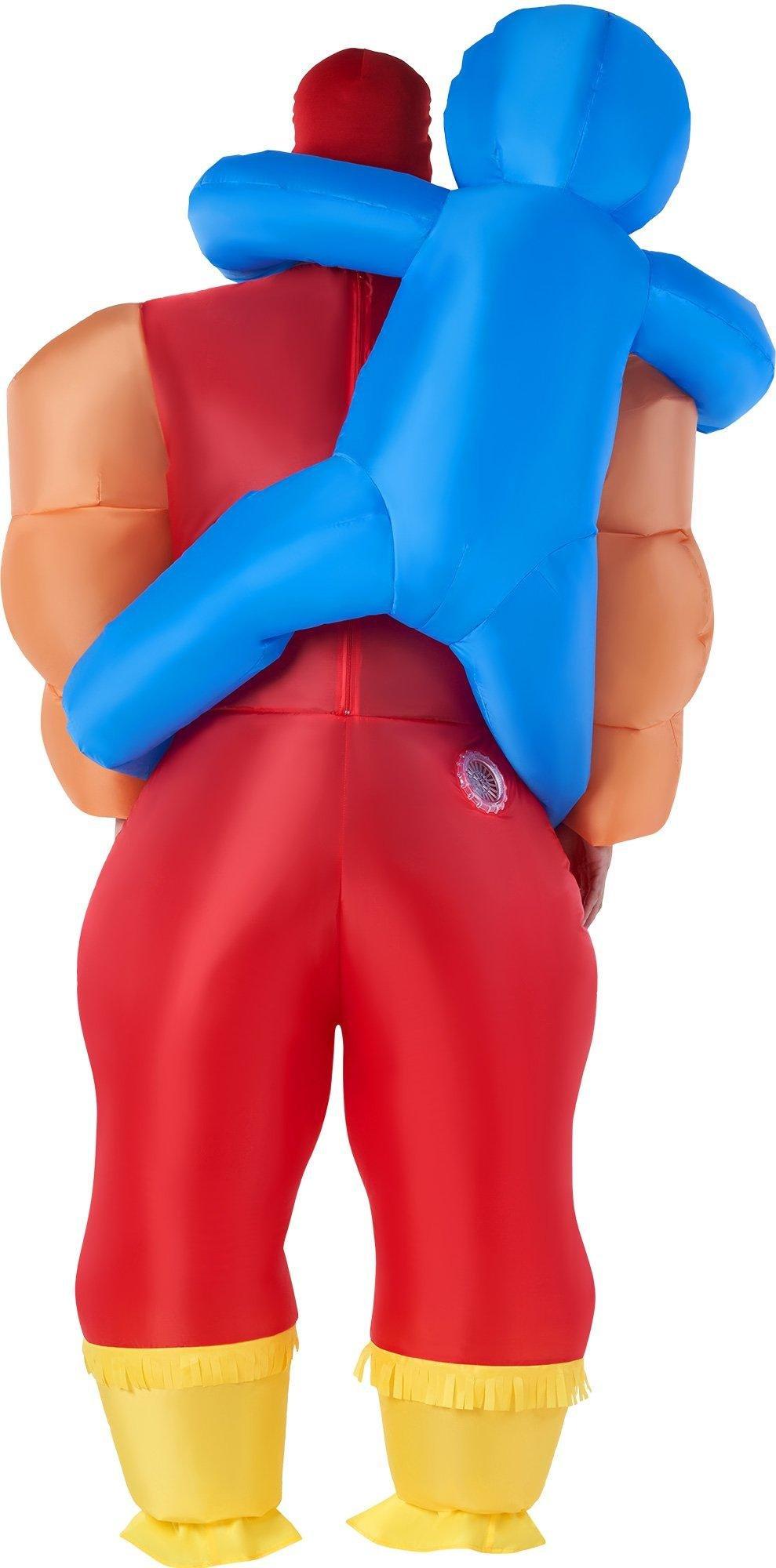 Adult Inflatable Hugger Mugger Masked Wrestler Costume Party City