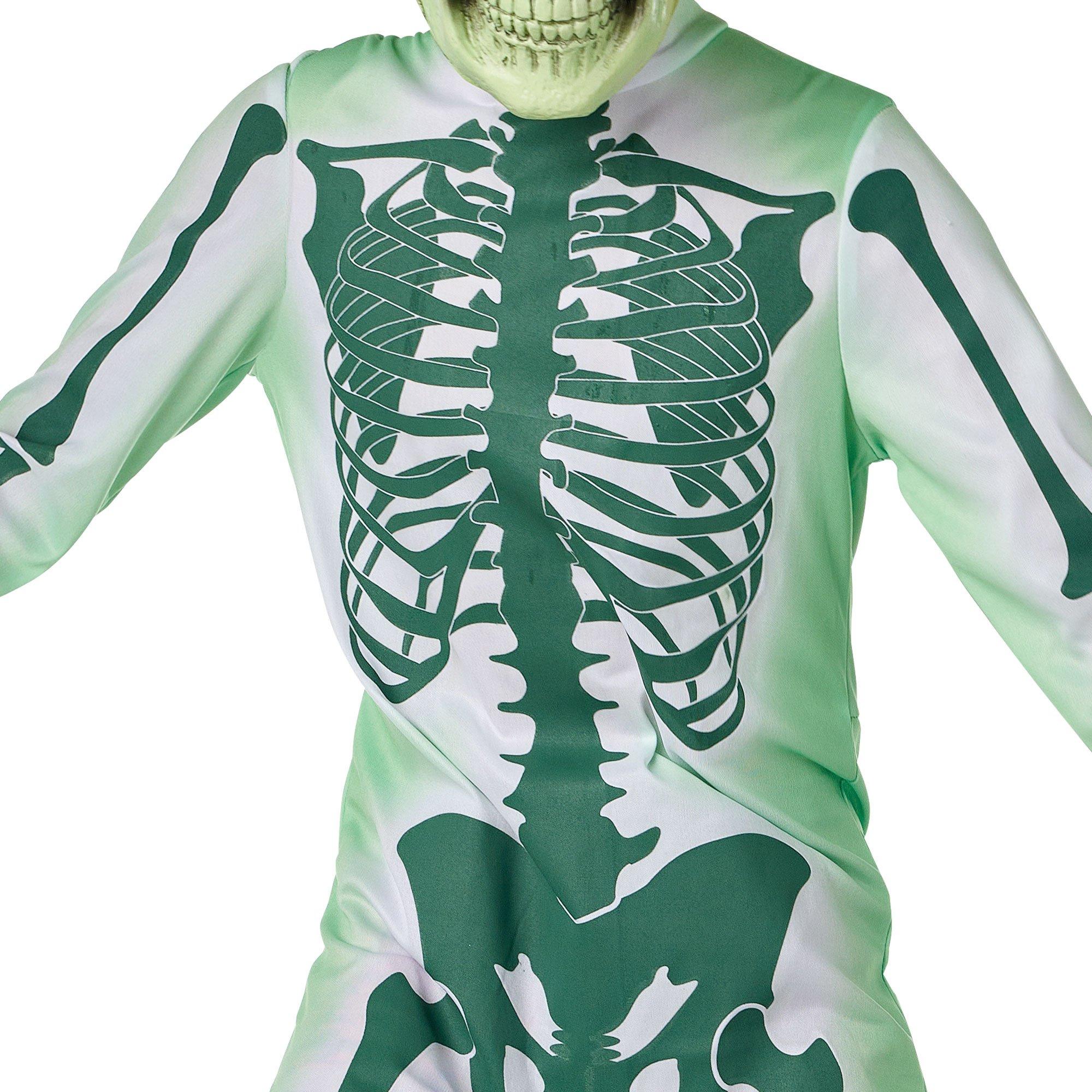 Kids' Glow-in-the-Dark Atomic Skeleton Costume