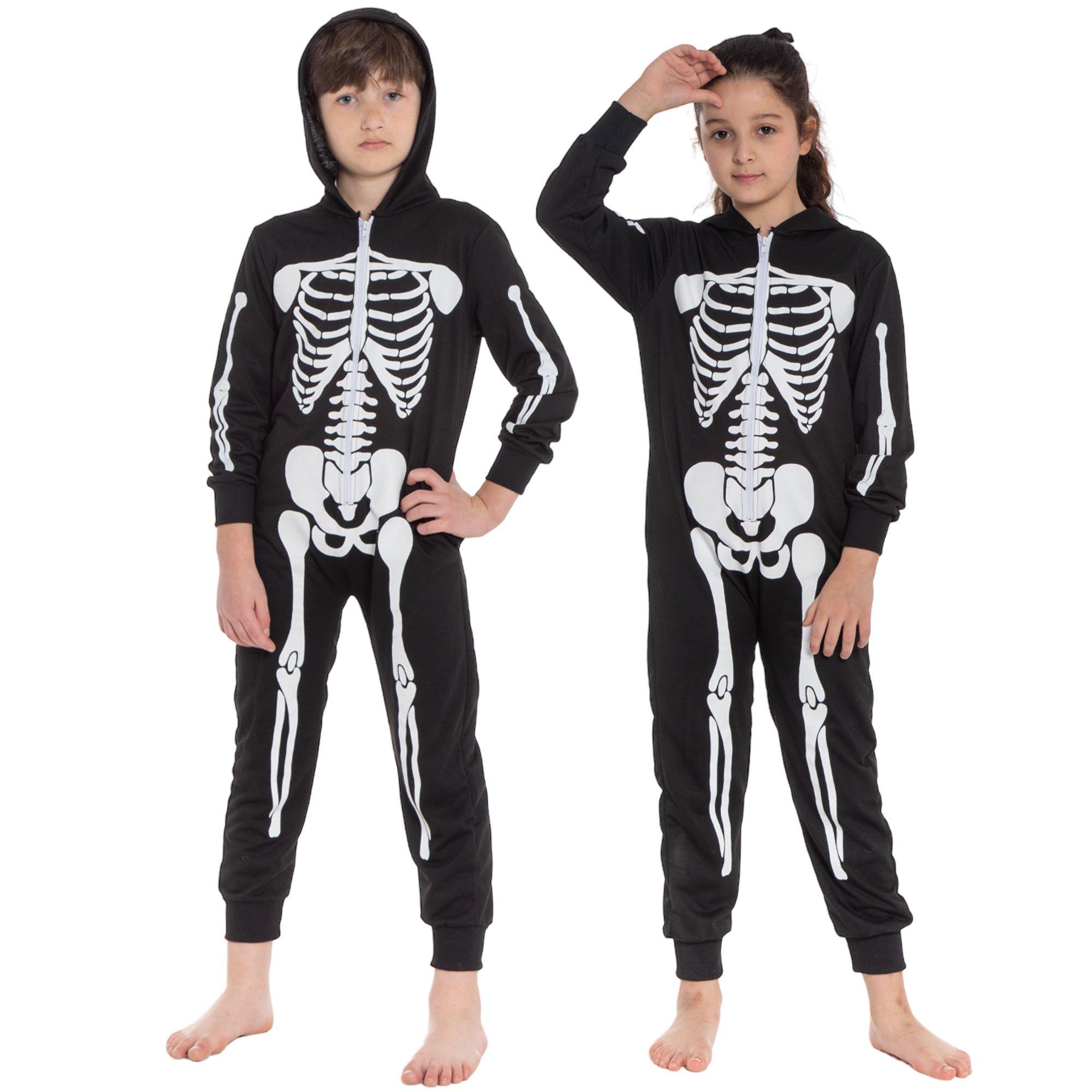 Skeleton zip up onesie hot sale