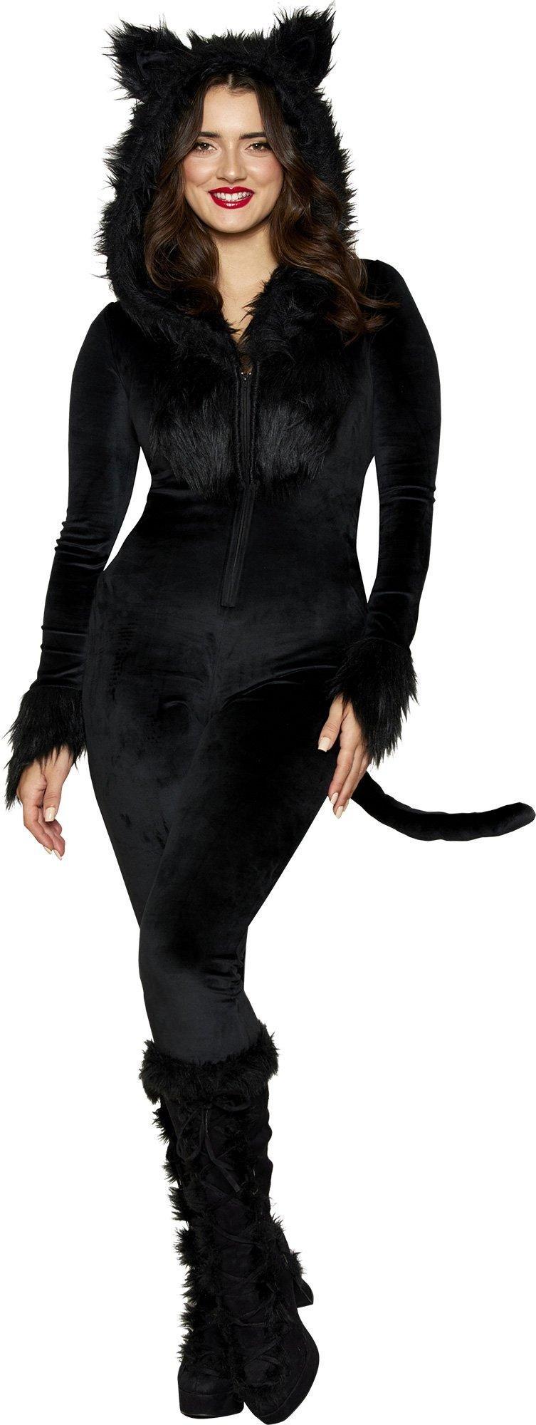 Black cat shop womens halloween costume