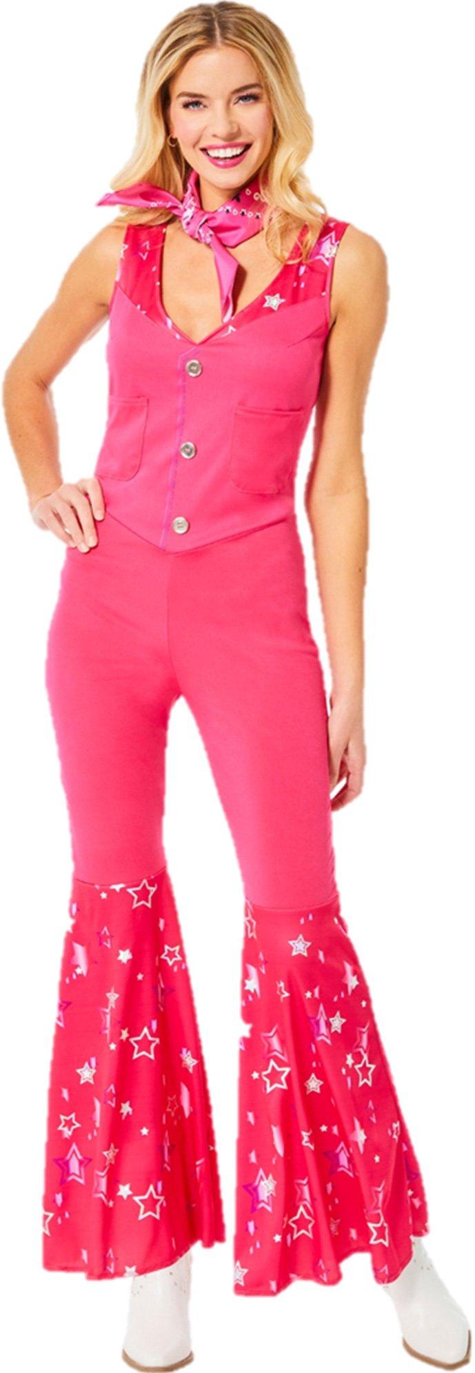 Womens 70s Flared Jumpsuit - Fancy Dress World