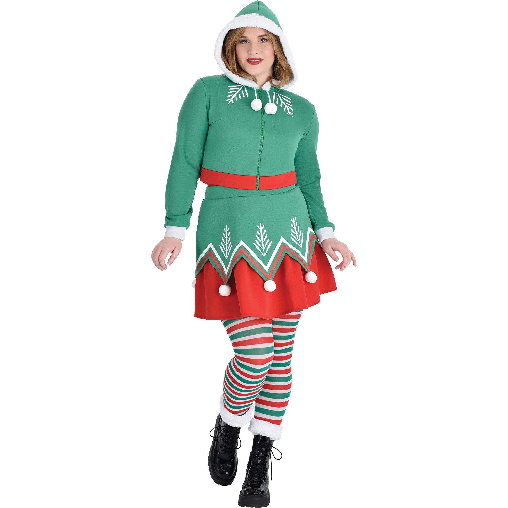 Adult Sassy Elf Plus Size Costume | Party City