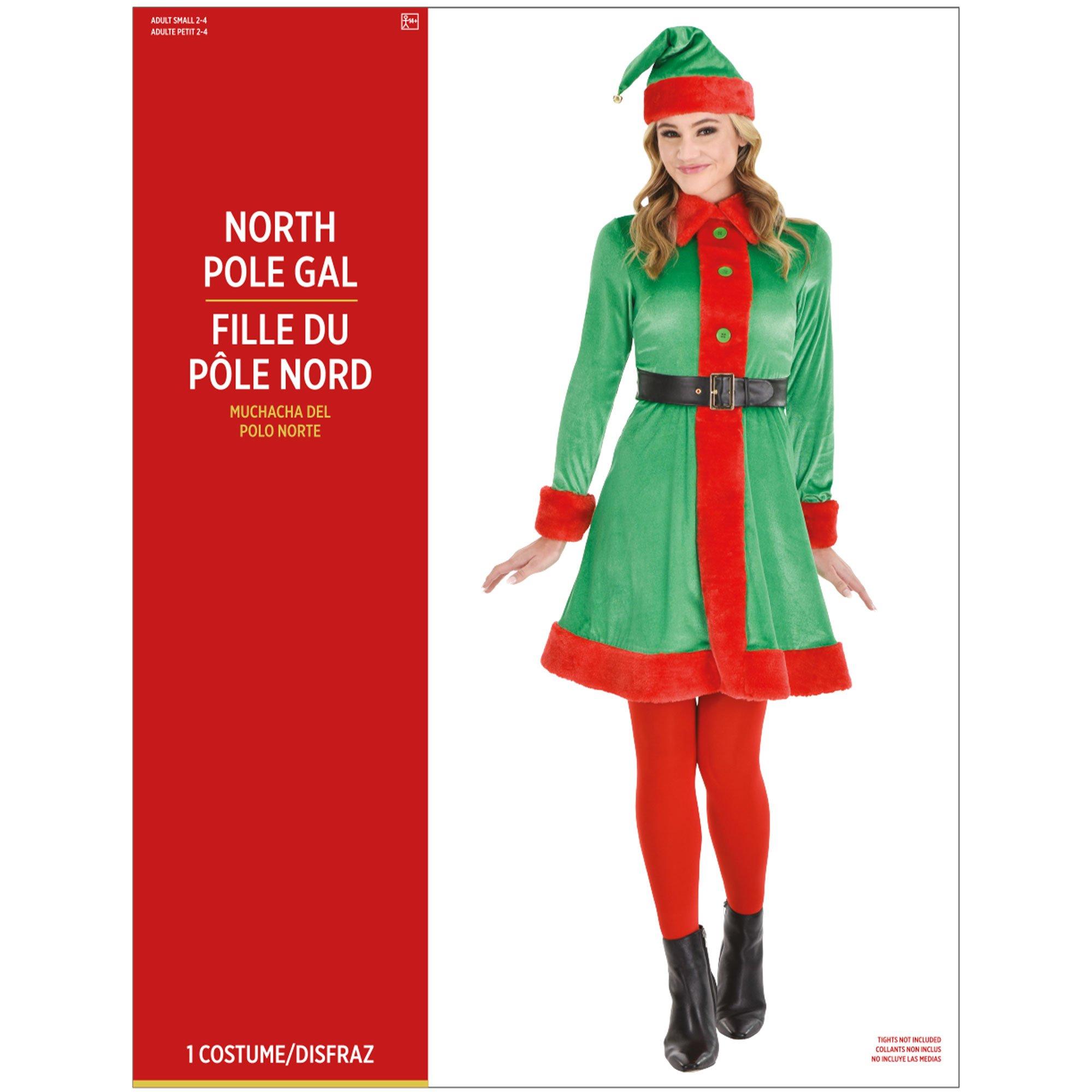 Adult North Pole Gal Elf Costume