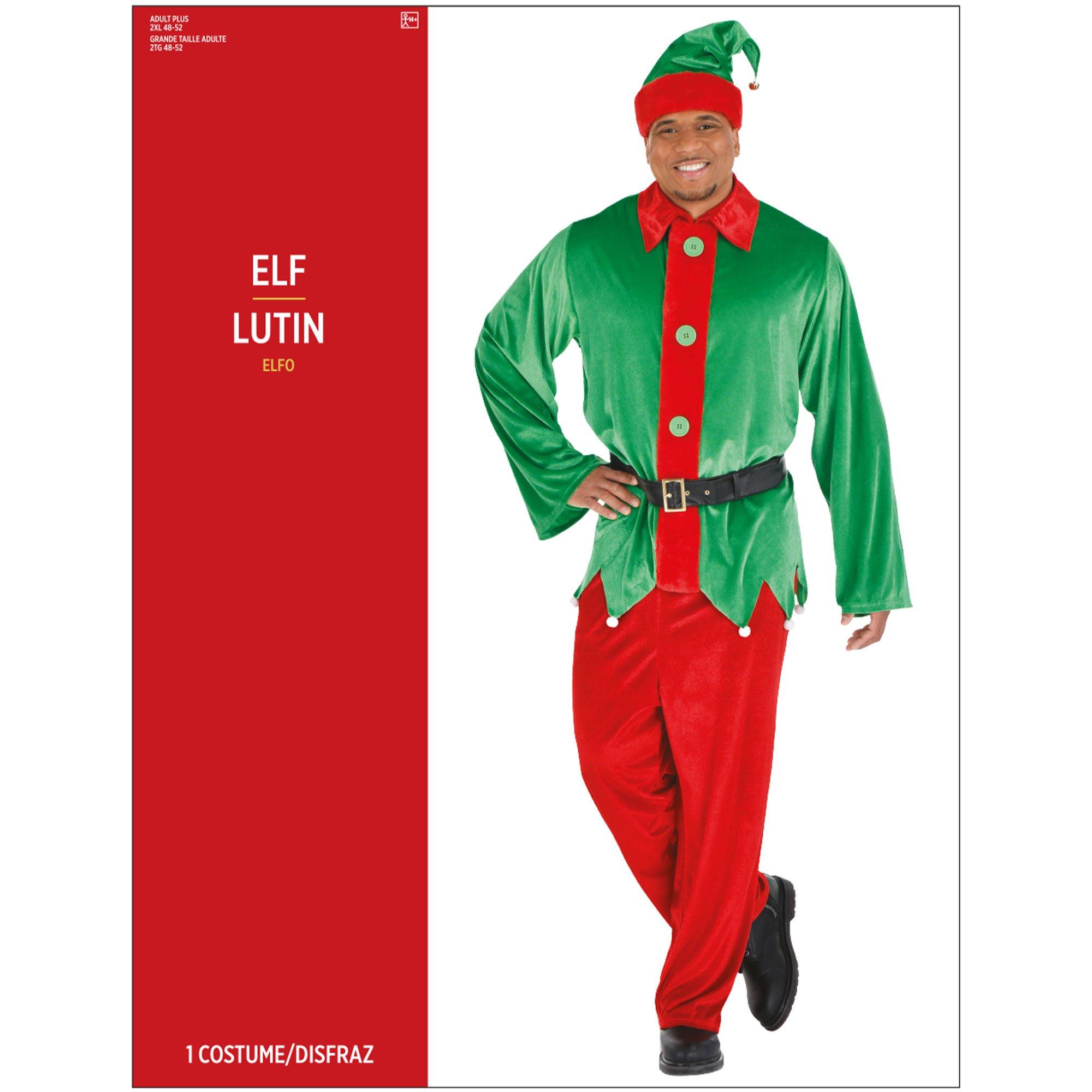 Adult Elf Plus Size Costume