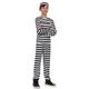 Kids' Black & White Striped Prisoner Costume