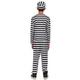 Kids' Black & White Striped Prisoner Costume