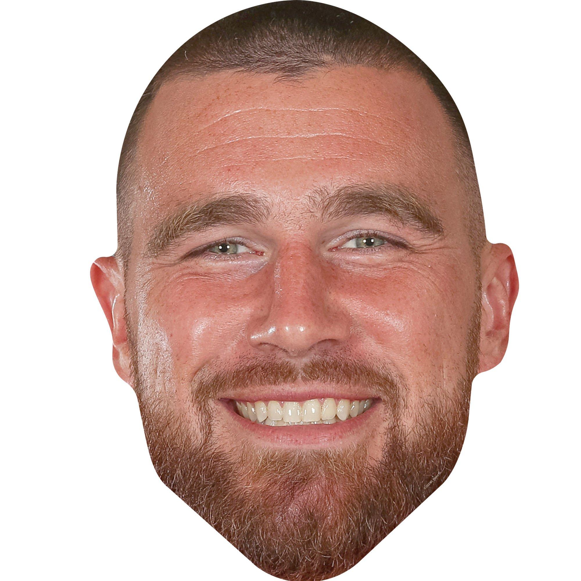 NFL Kansas City Chiefs Travis Kelce Cardboard Big Head, 24in Party City