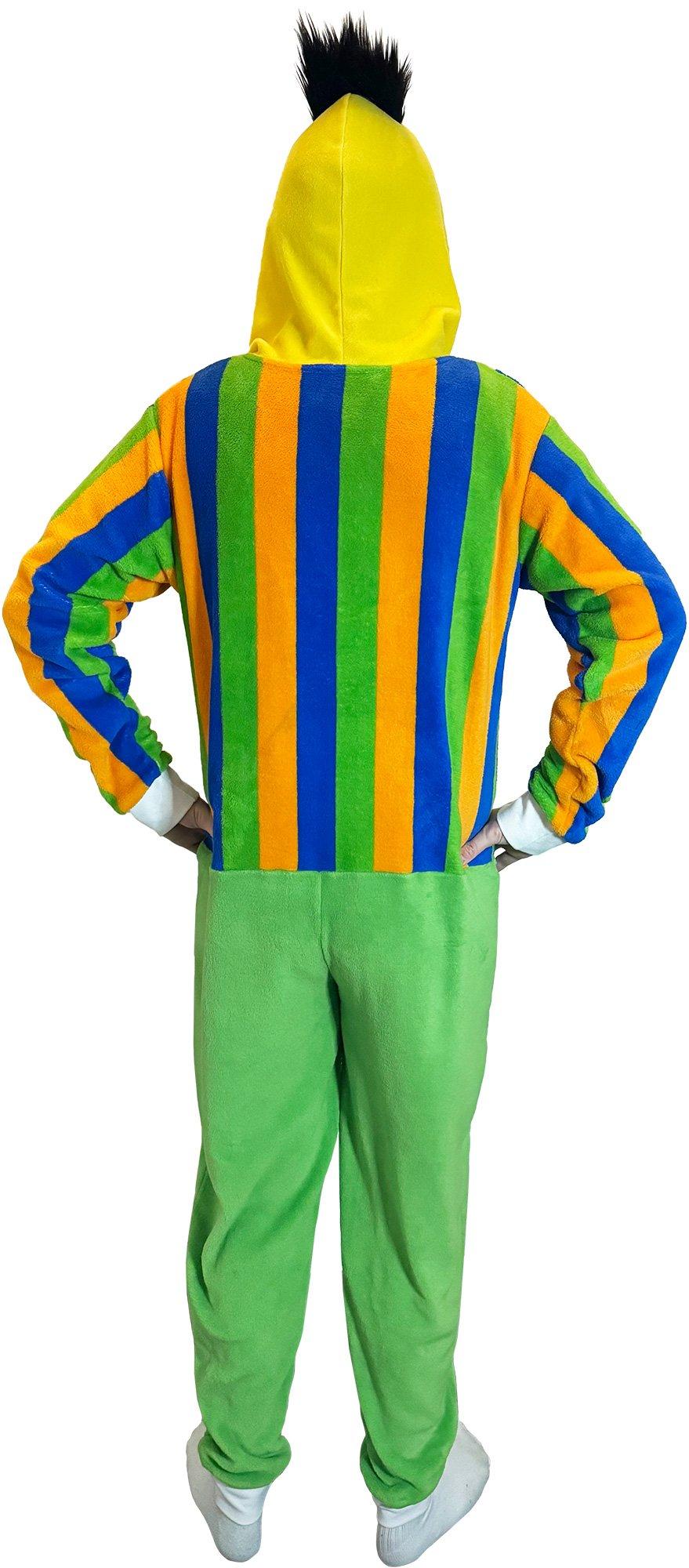 Adult Bert One Piece Zipster Costume - Sesame Street