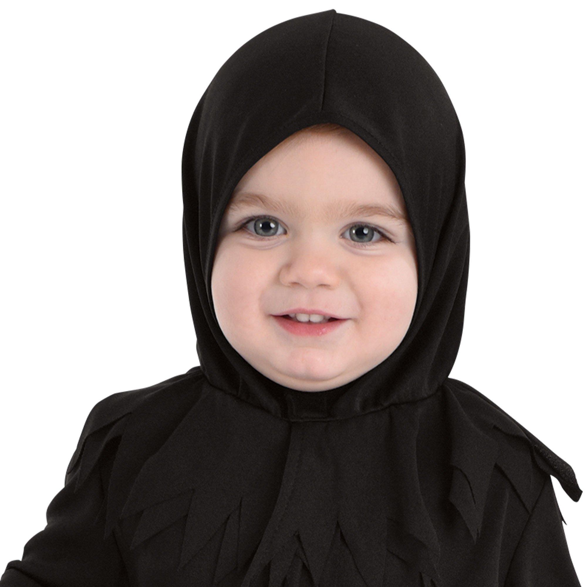 Harlequin Child Reaper Black (L) – Kinderkostüm In Größe 10-12 Jahre, Schwarzes Halloween- Oder Karnevalskostüm