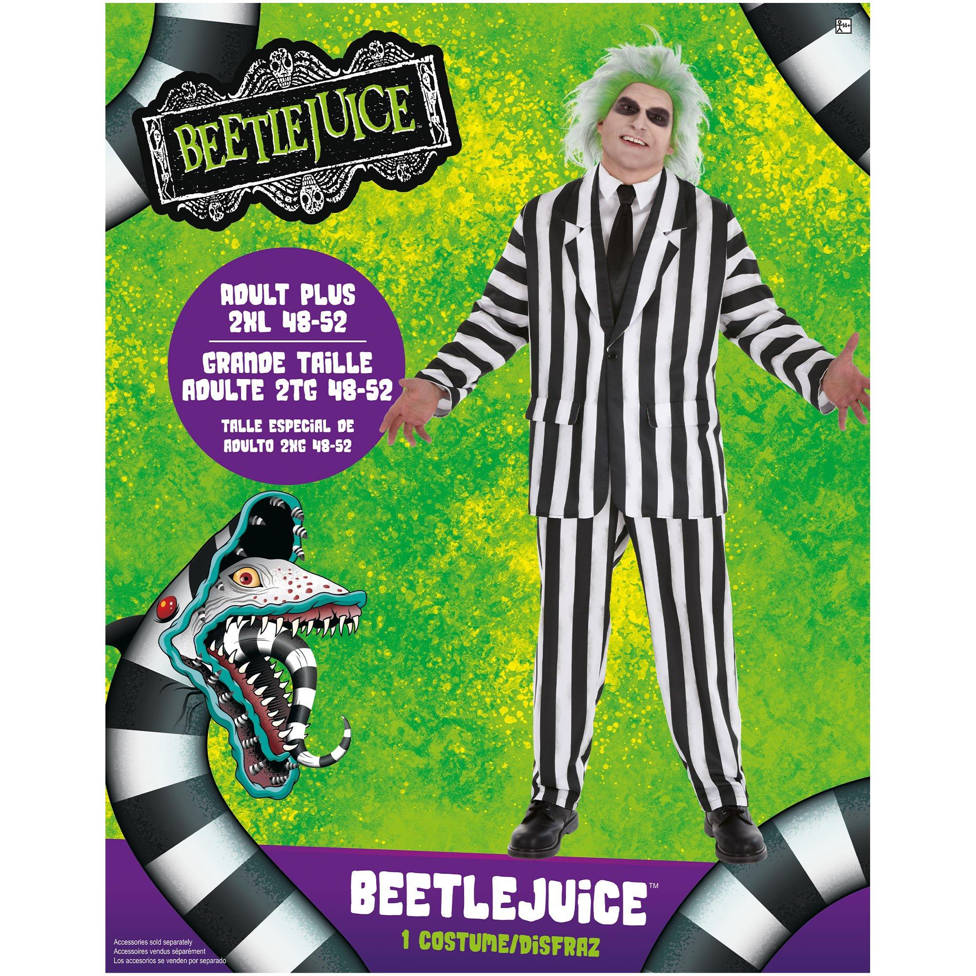 Adult Beetlejuice Plus Size Costume