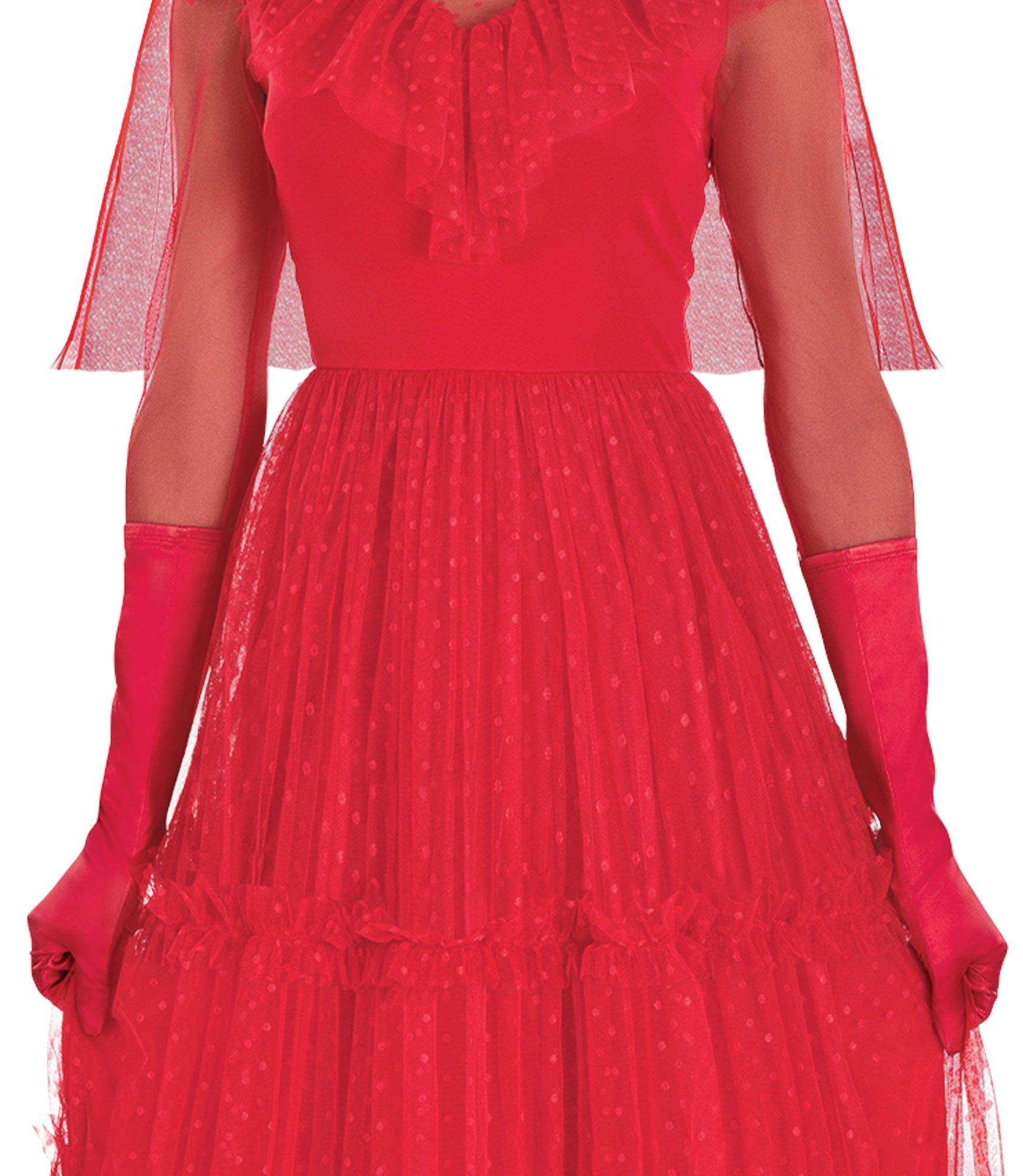 Adult Lydia Red Wedding Dress Costume - Beetlejuice