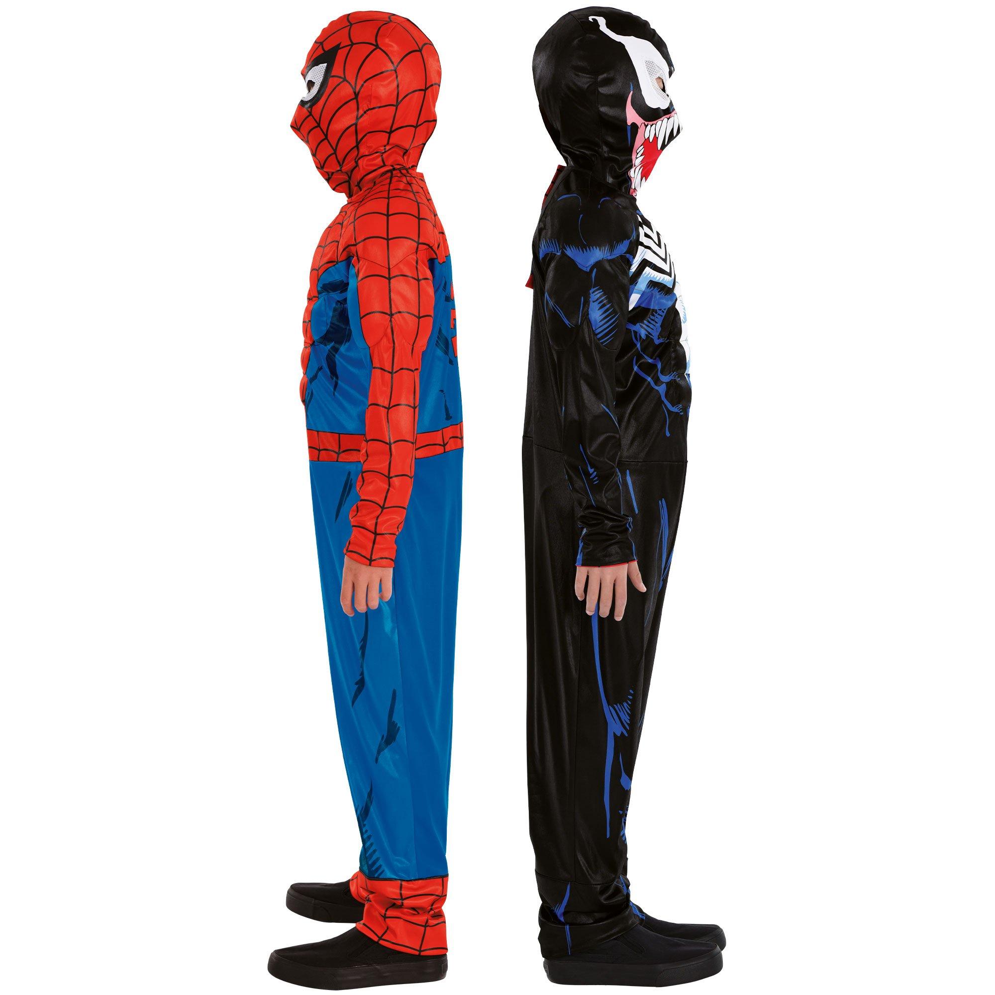 Kids' 2-in-1 Reversible Venom & Spider-Man Muscle Costume - Marvel