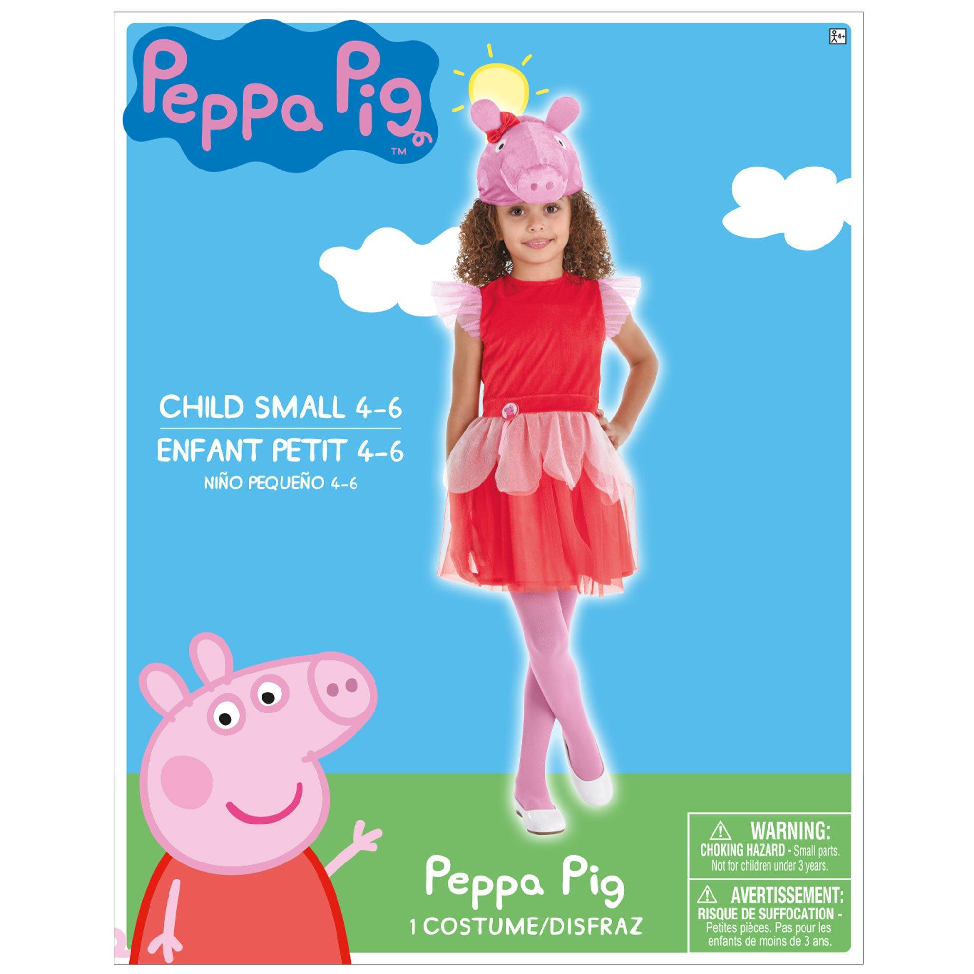 Kids' Glitter Peppa Pig Dress Costume