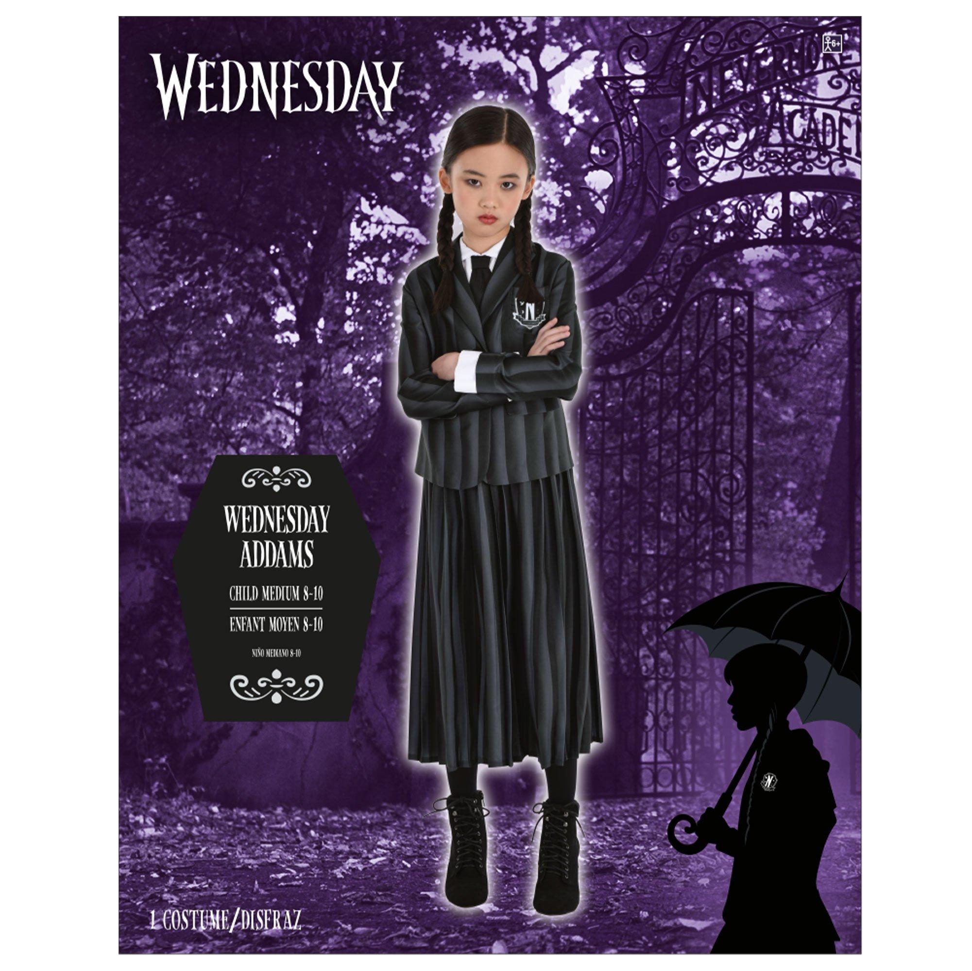 Kids' Wednesday Addams Nevermore Uniform Costume - Wednesday TV Series