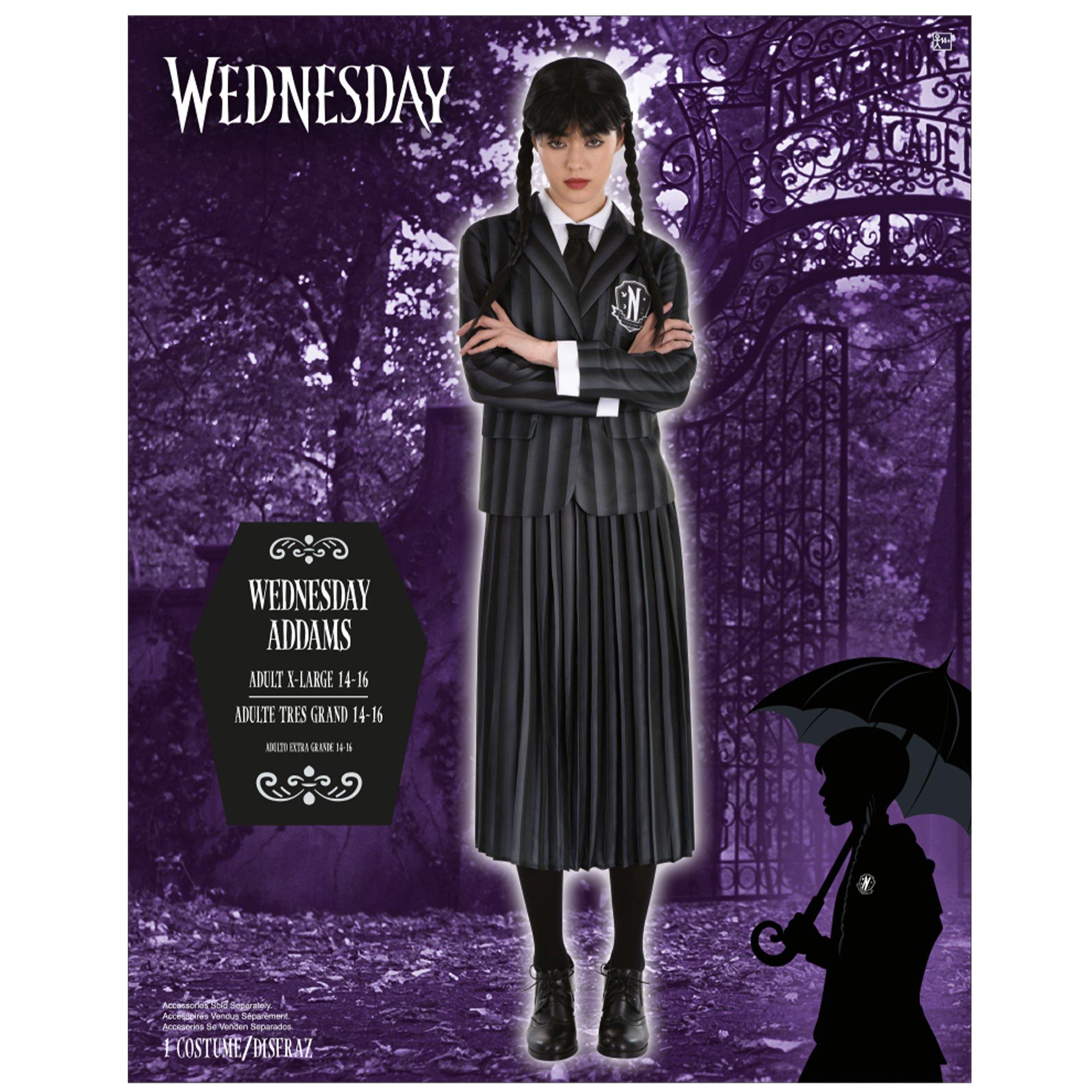 Adult Wednesday Addams Nevermore Uniform Costume - Wednesday TV Series