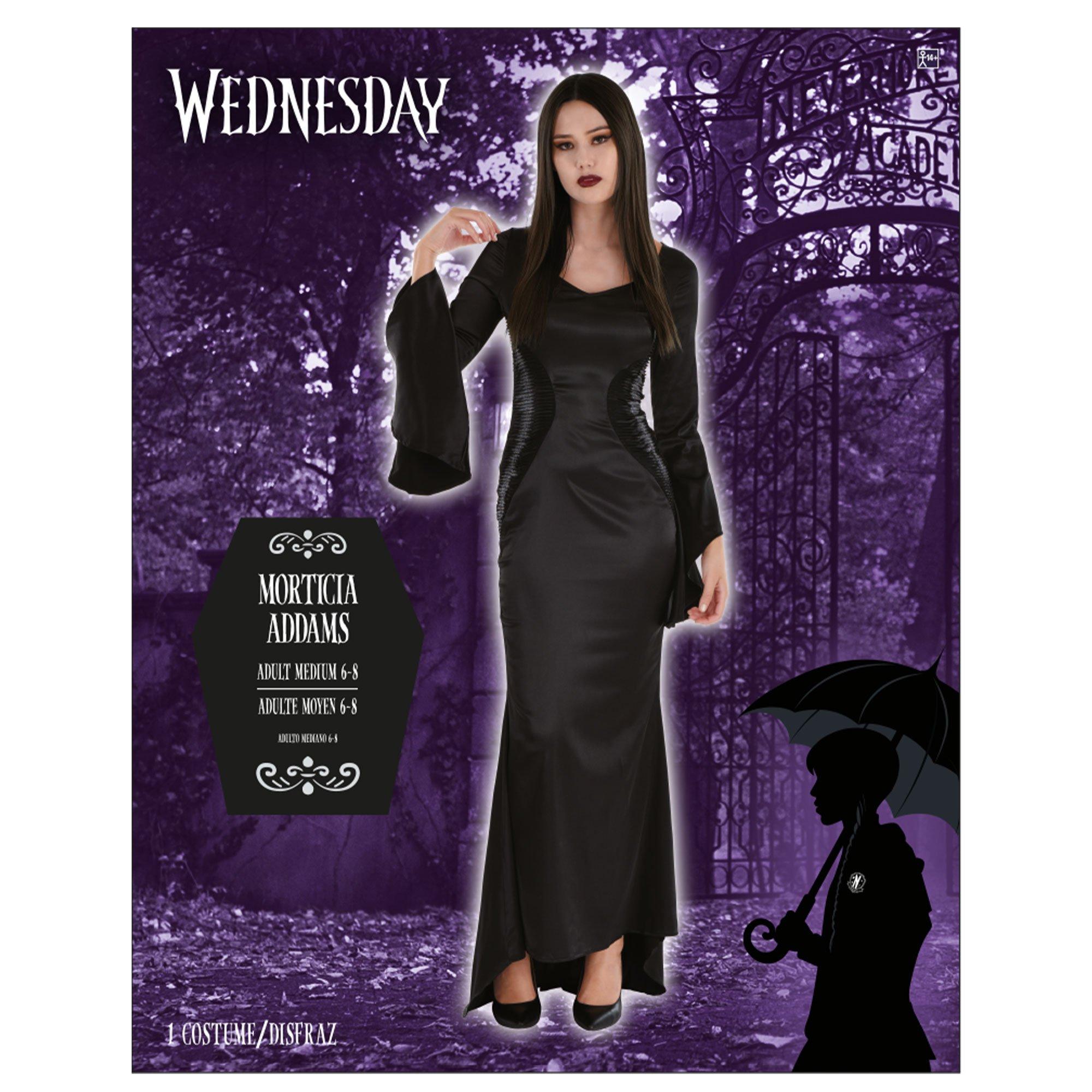 Adult Morticia Addams Costume - Wednesday TV Series